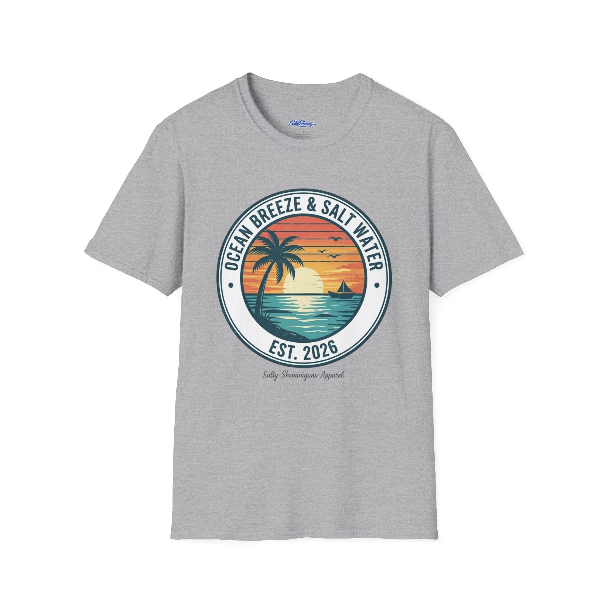 Copy of Salty Shenanigans Apparel Ocean Breeze & Salt Water T-Shirt Printify