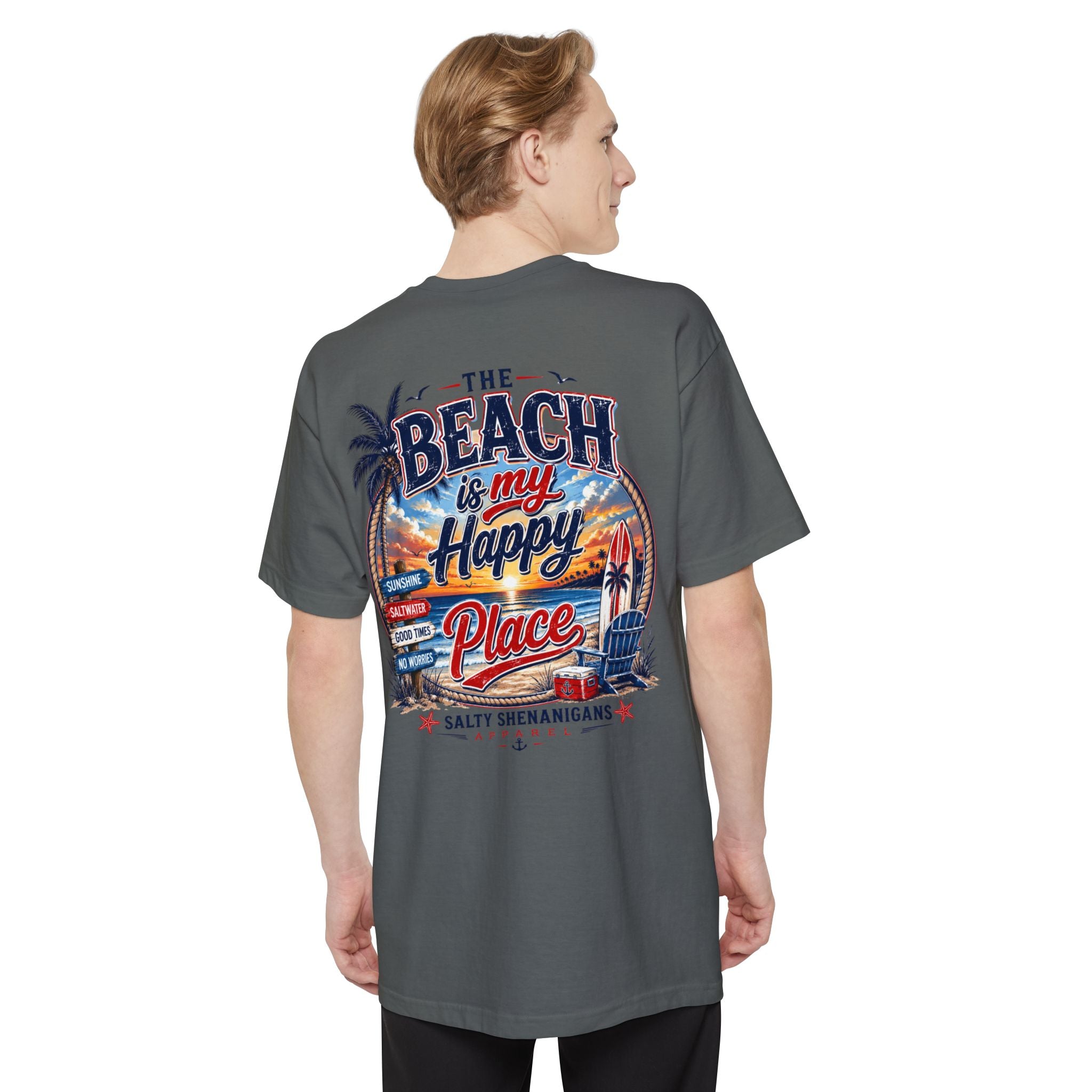 Beach Is My Happy Place Tall Tee Printify