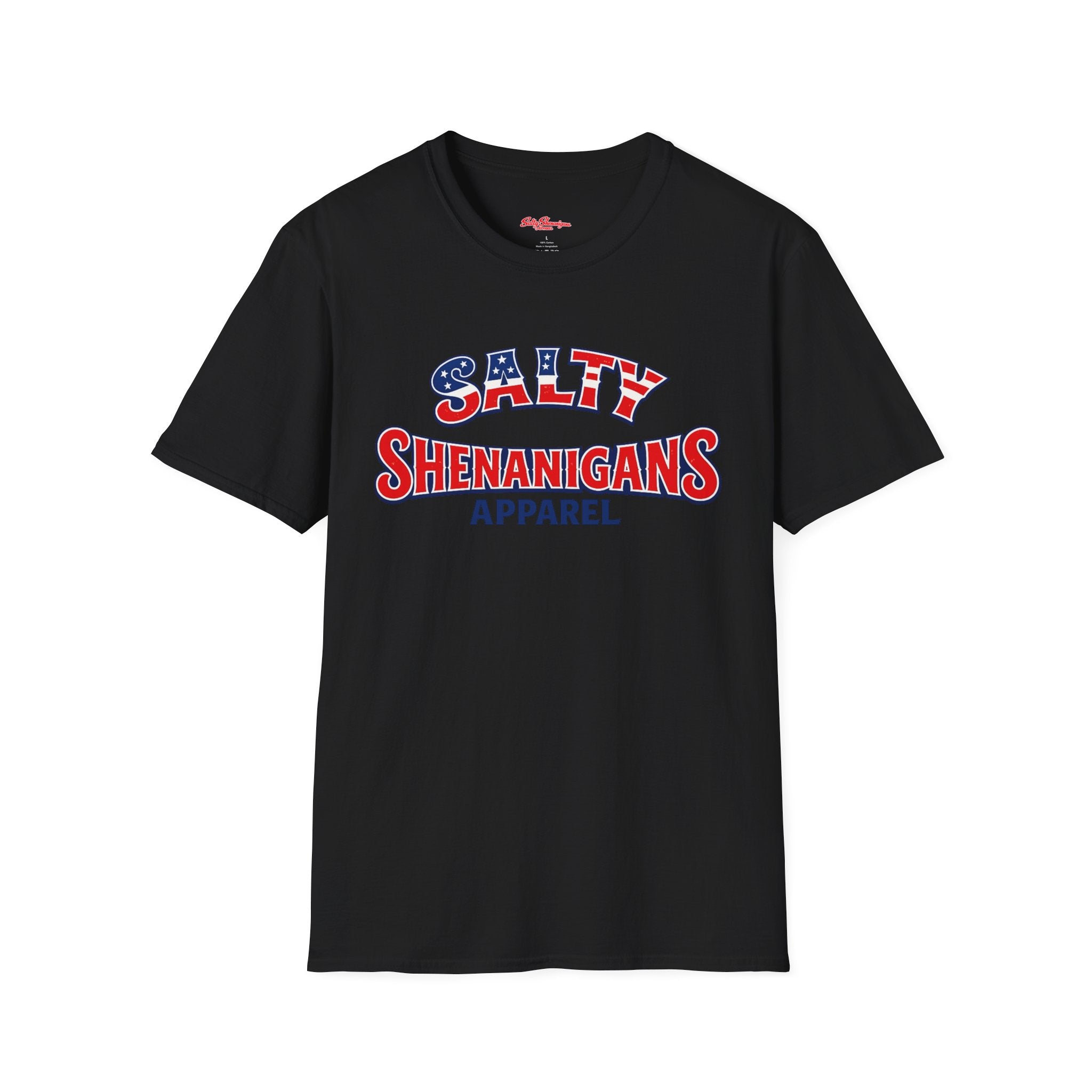 Salty Shenanigans Apparel Red/White/Blue T-Shirt Printify