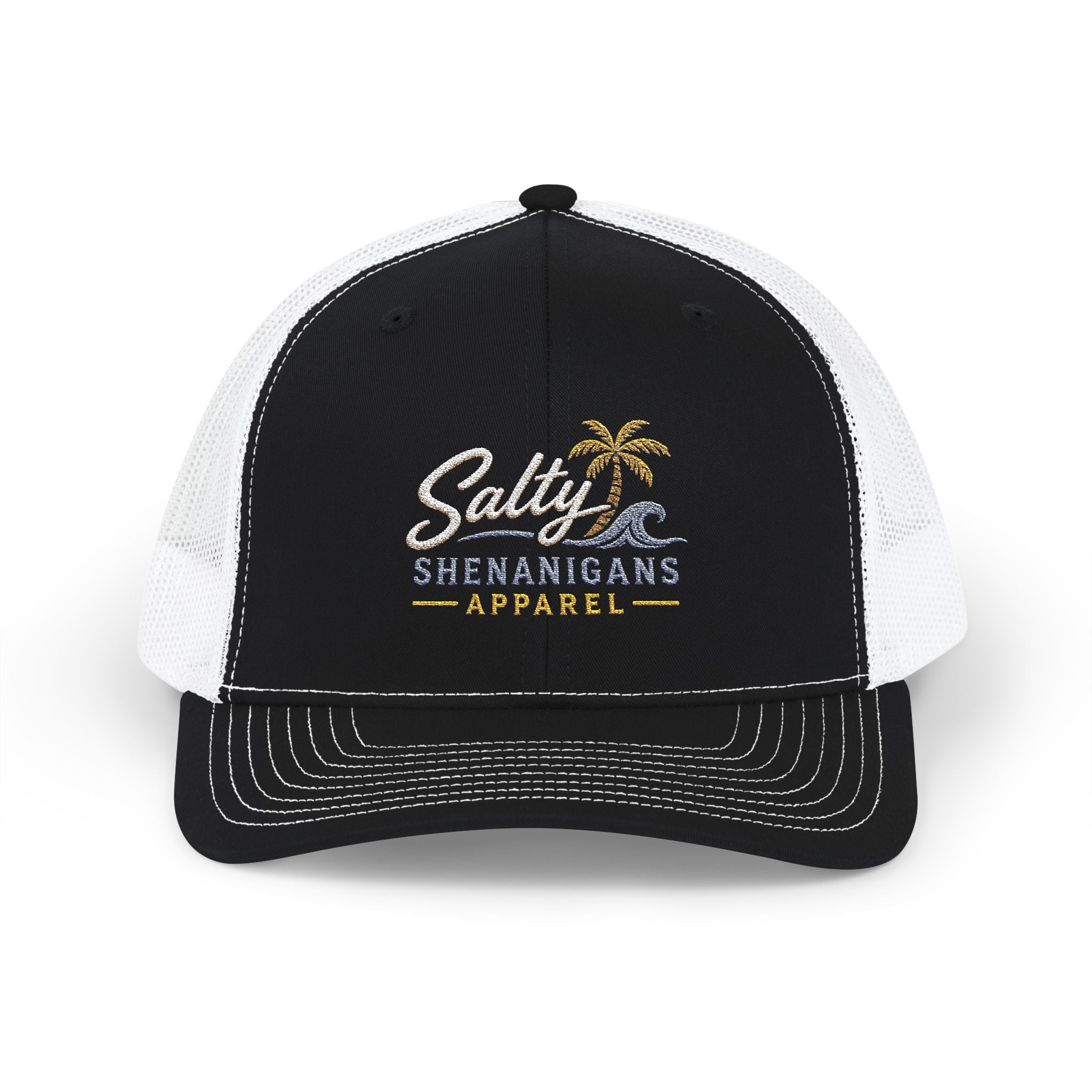 Salty Shenanigans Apparel Classic Coastal Snapback Trucker Hat Printify
