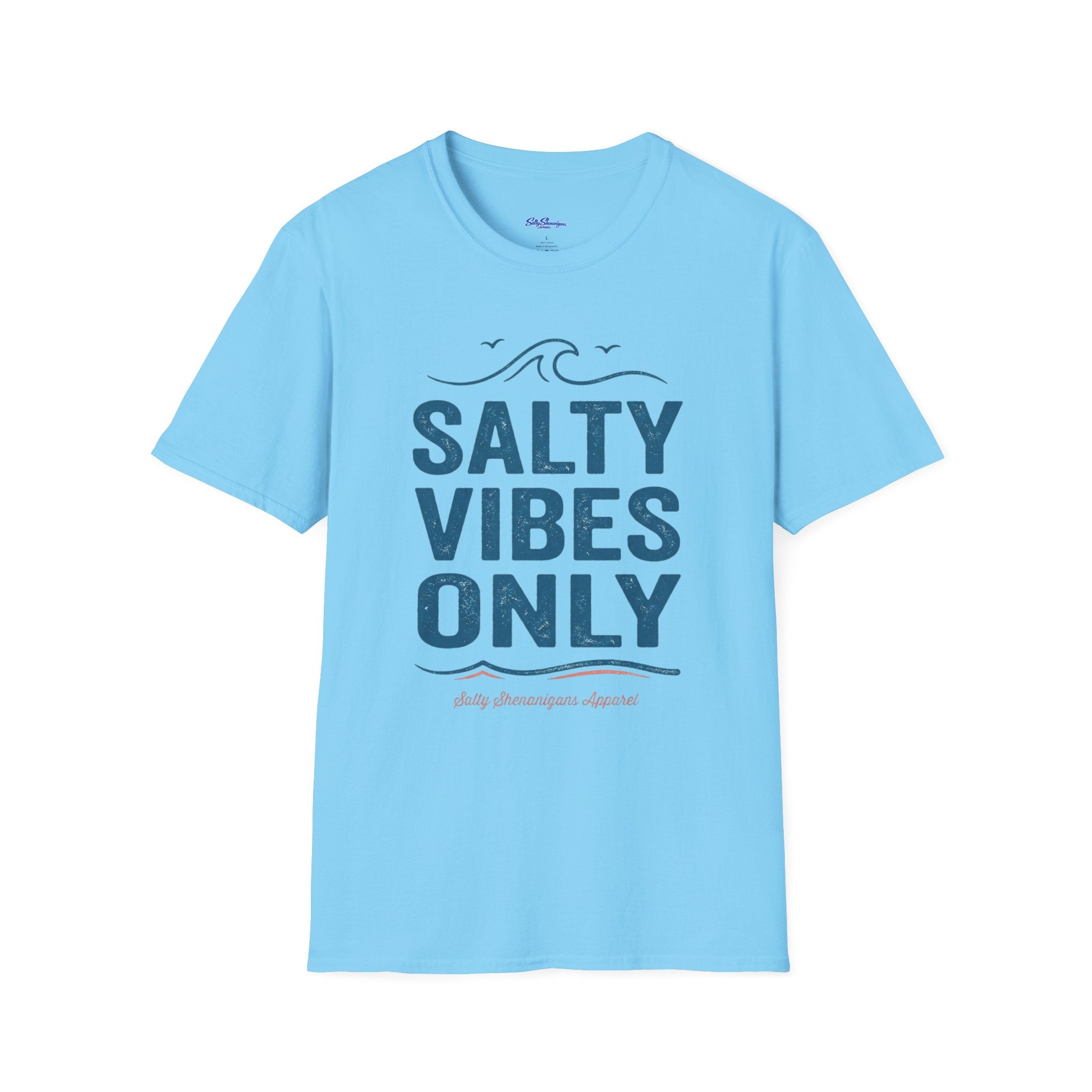 Salty Shenanigans Apparel Salty Vibes Only T-Shirt Printify
