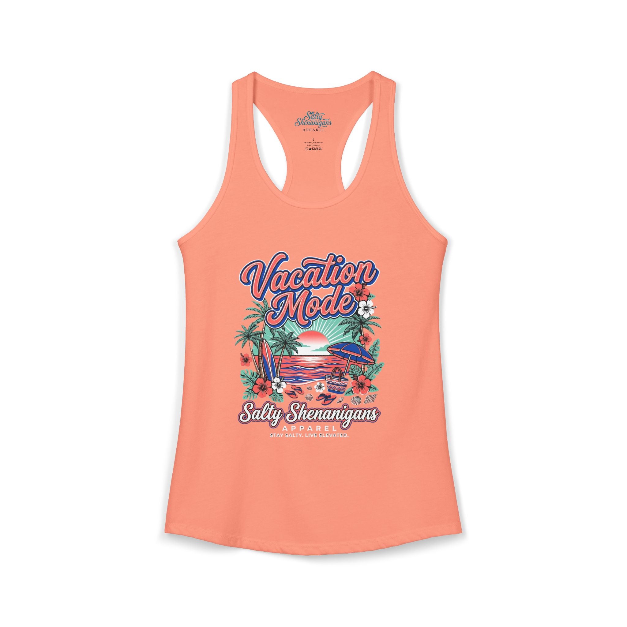 Vacation Mode Women's Beach Tank Top Printify
