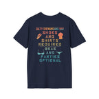 Shoes And Shirts Required - Salty Shenanigans Apparel T-Shirt Printify