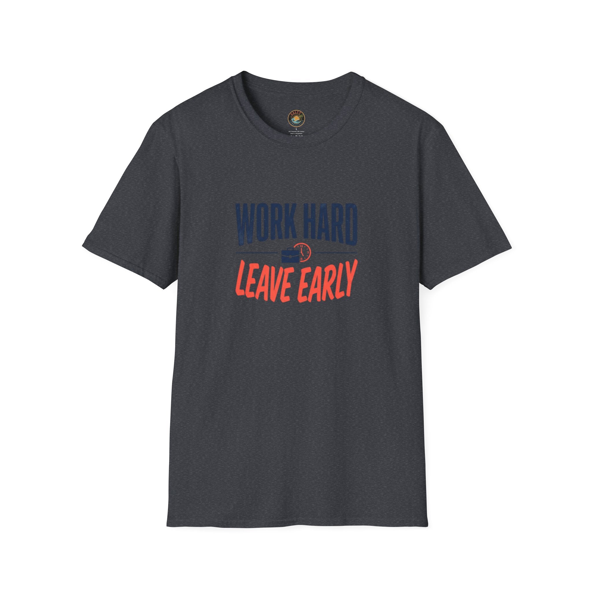 Work Hard Leave Early T-Shirt | Salty Shenanigans Funny Graphic Tee