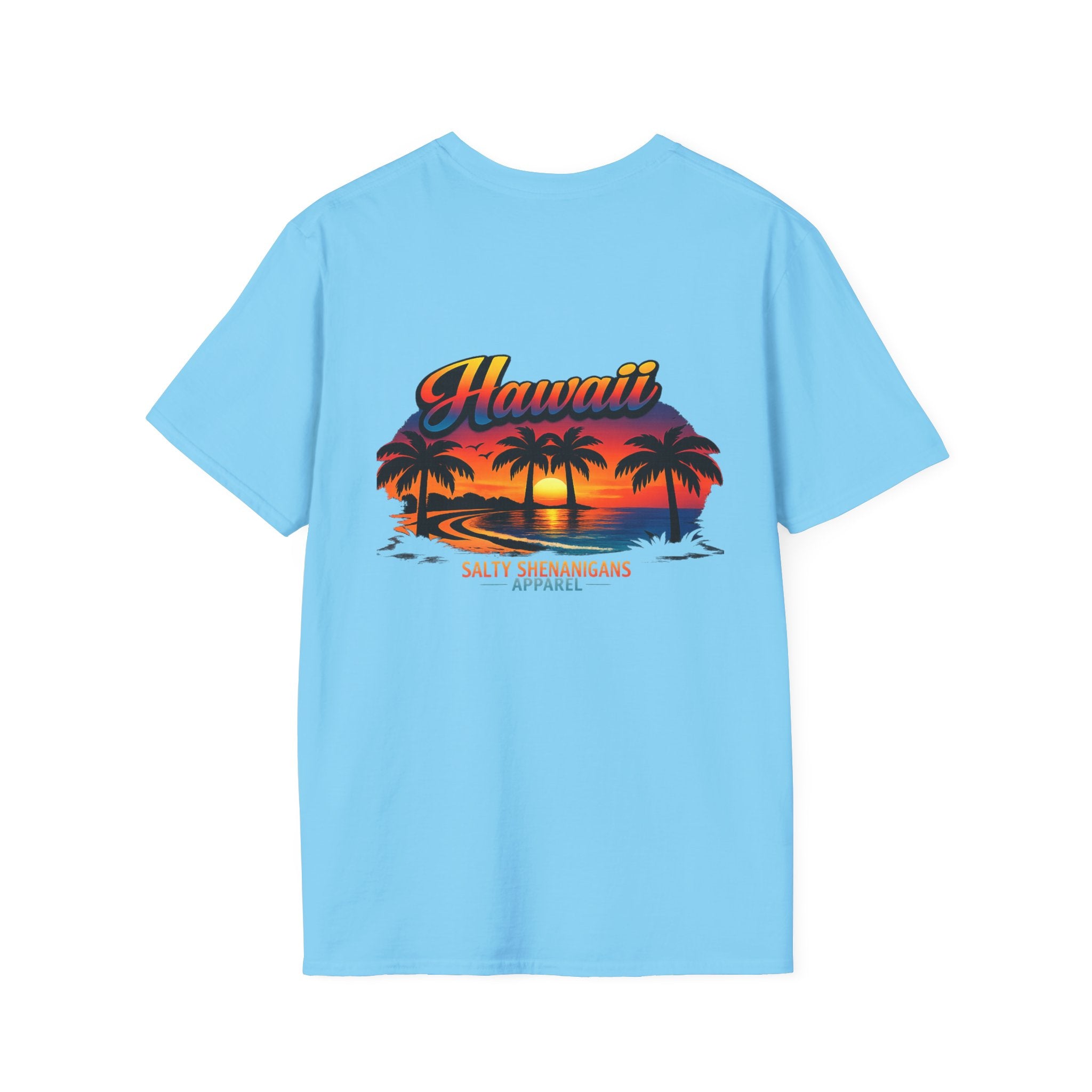 Hawaii Beach Palm T-Shirt Printify