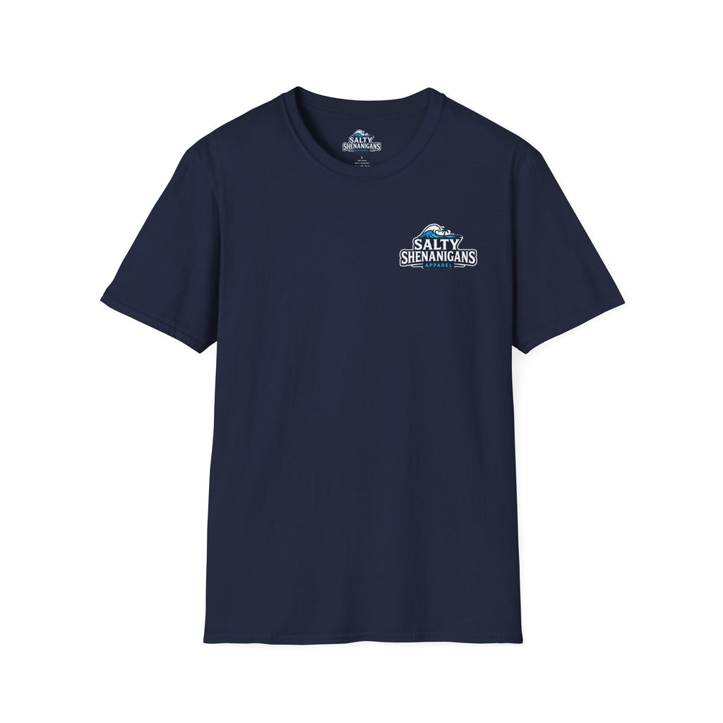 Never Late to Happy Hour Coastal Sunset Tee Printify
