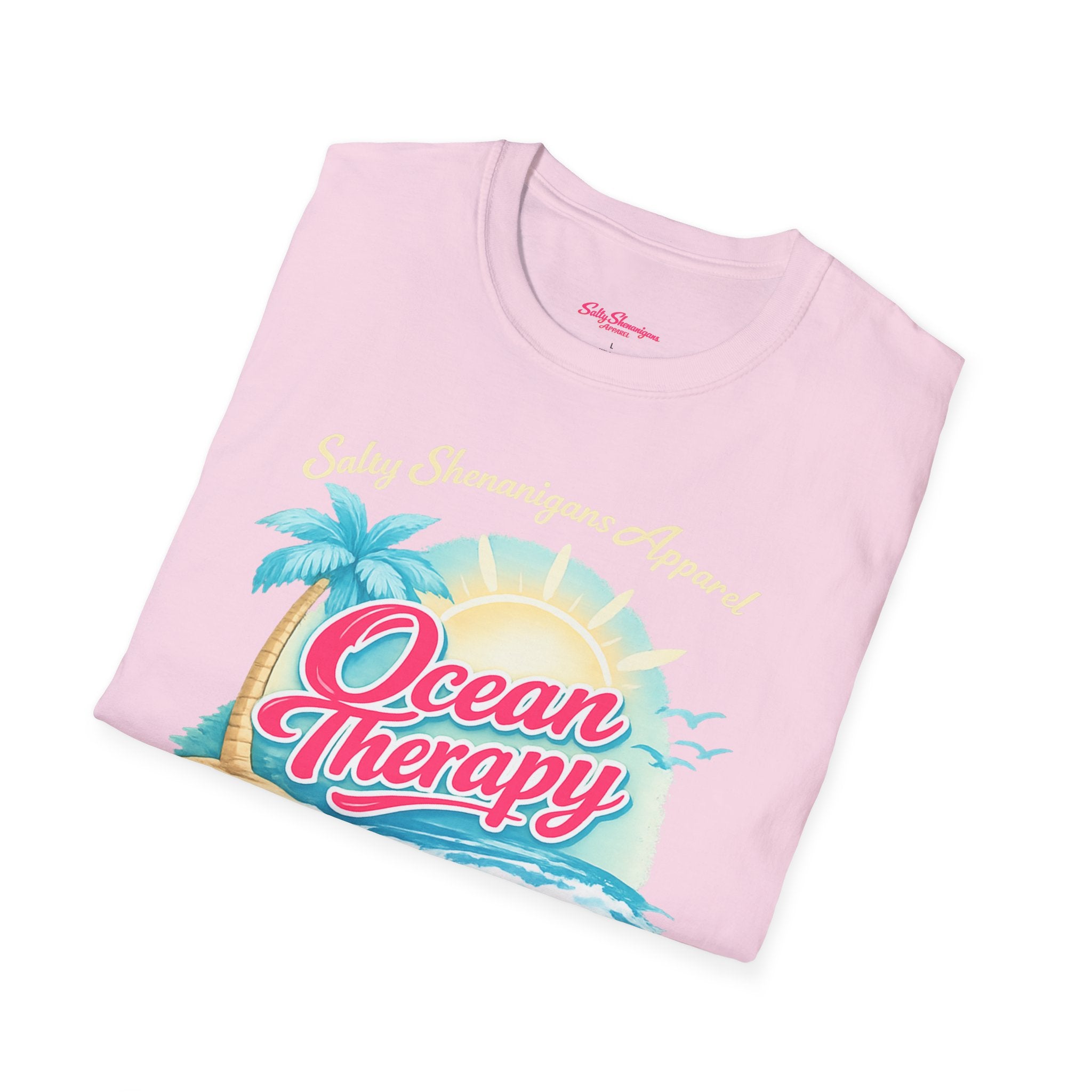 Salty Shenanigans Apparel Ocean Therapy T-Shirt Printify
