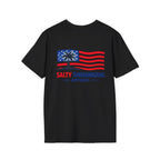 Salty Shenanigans Apparel USA Flag Palm T-Shirt Printify