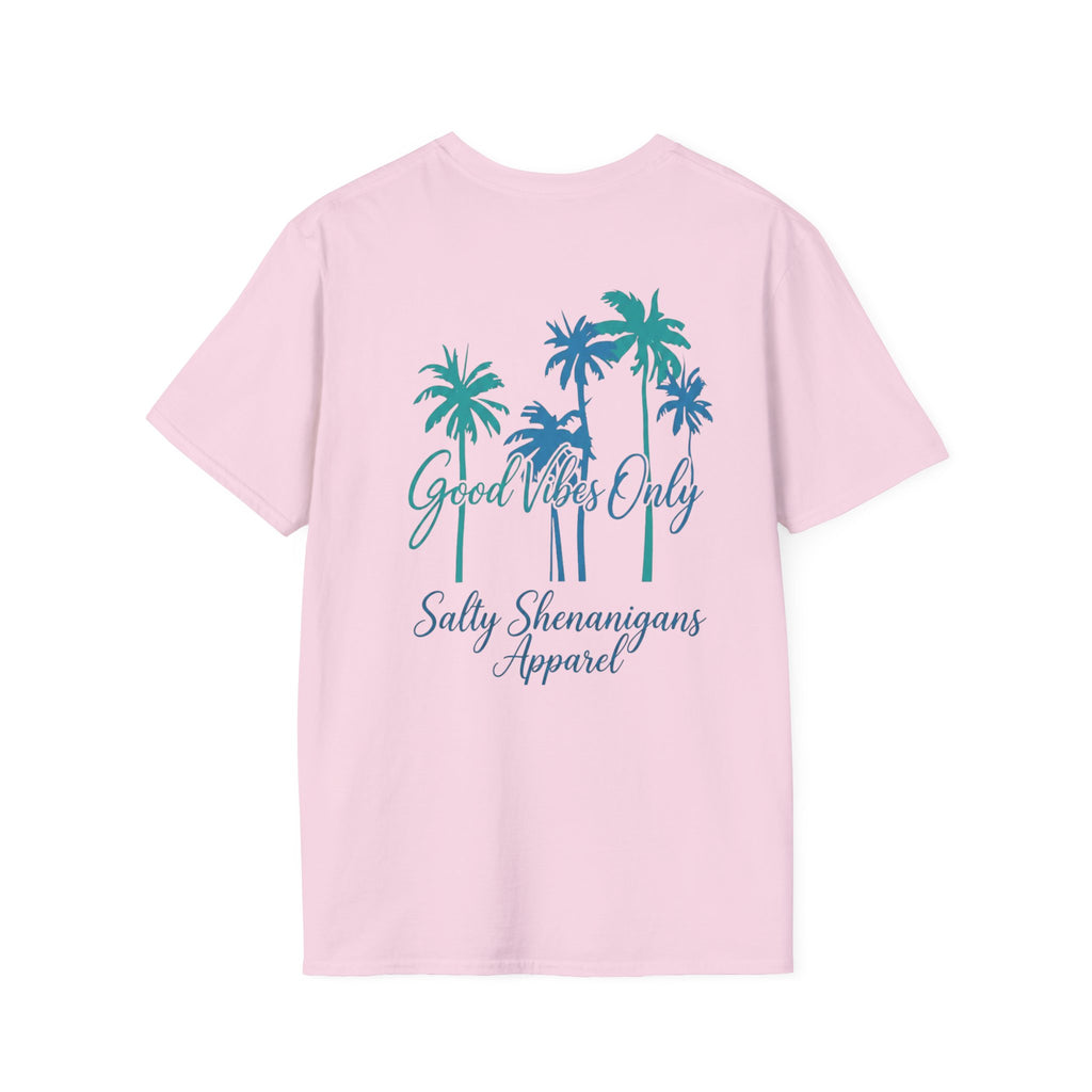 Salty Shenanigans Apparel Good Vibes Only T-Shirt Printify
