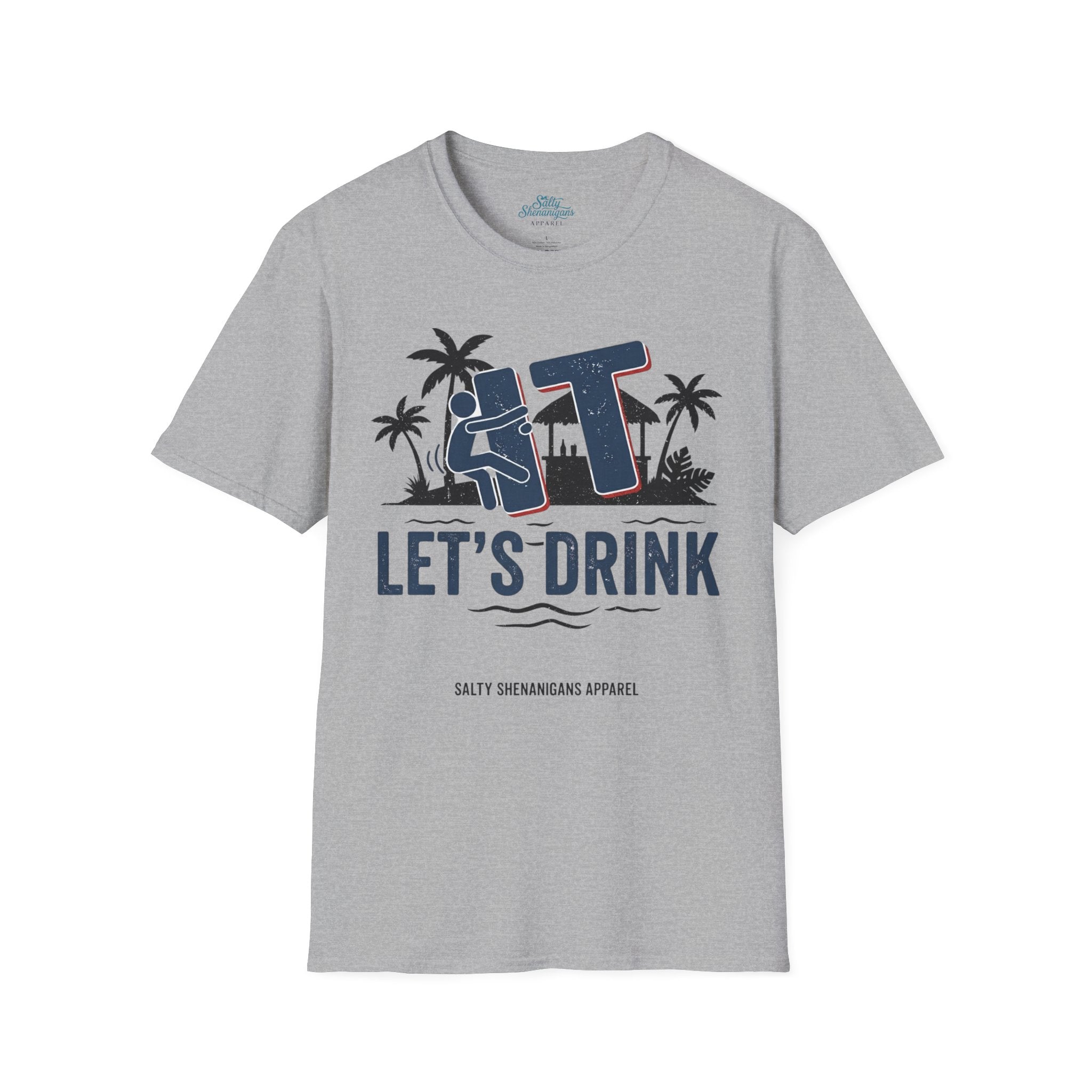Let's Drink Coastal Graphic Tee Printify