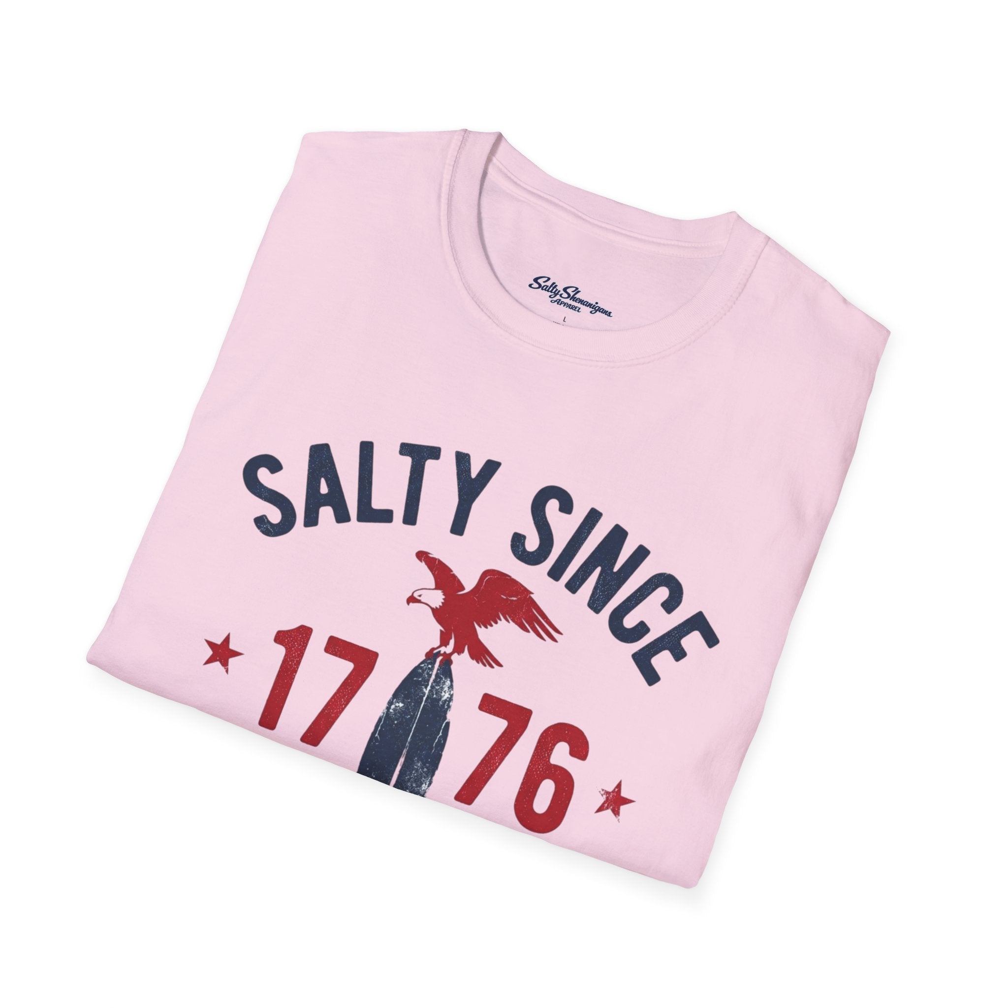 Salty Since 1776 Salty Shenanigans Apparel  T-Shirt Printify