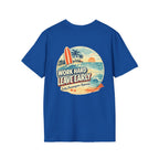 Work Hard Leave Early T-Shirt | Salty Shenanigans Funny Graphic Tee Printify