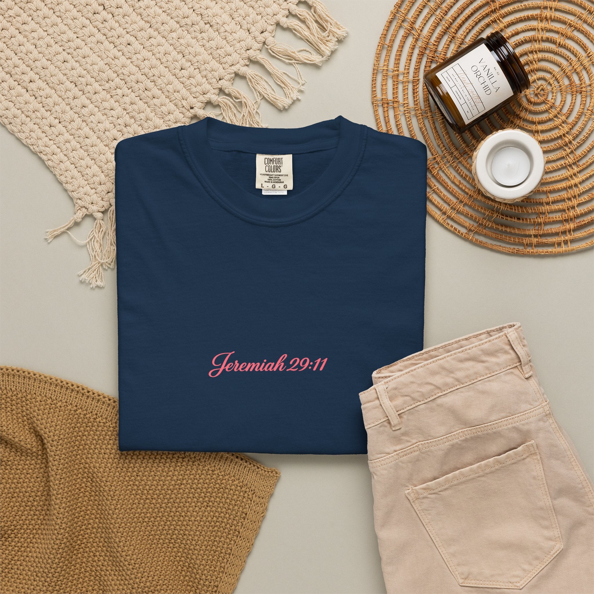 Scripted Scripture T‑Shirt — “For I know the plans I have for you” Inspirational Tee Printify