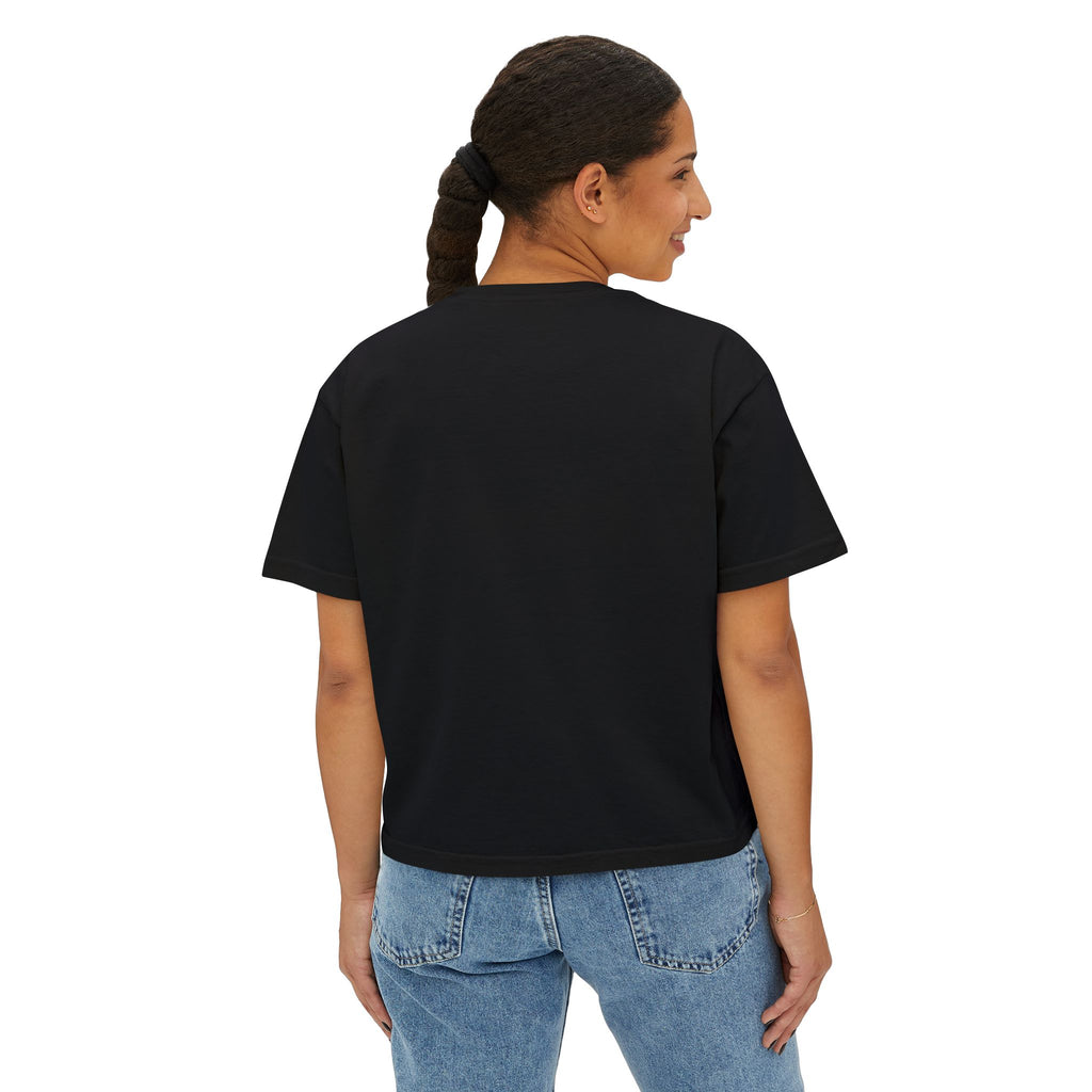 SALT Women's Boxy Tee - 'Salty Shenanigans' Beach Sunset Graphic Printify