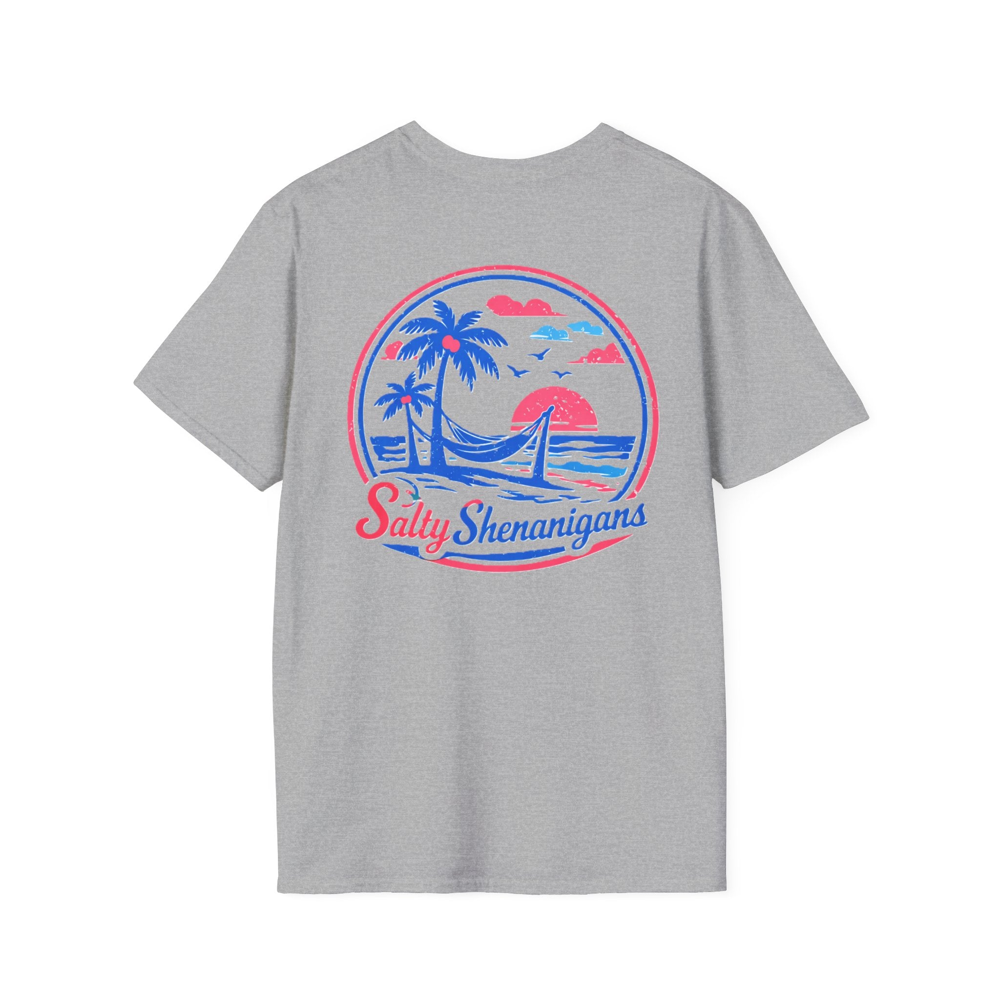Salty Shenanigans Palm T-Shirt Printify