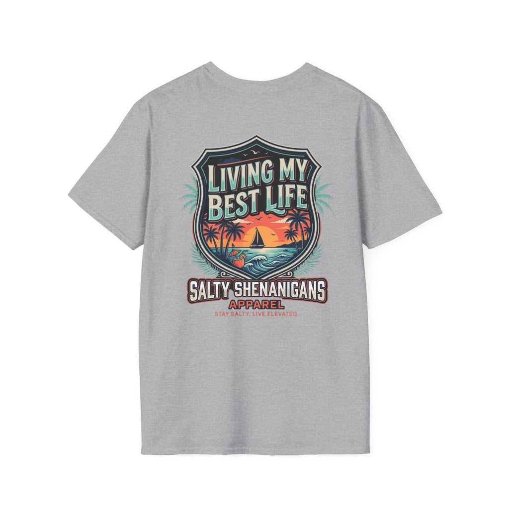 Living My Best Life Shirt | Beach Vacation Tee Printify