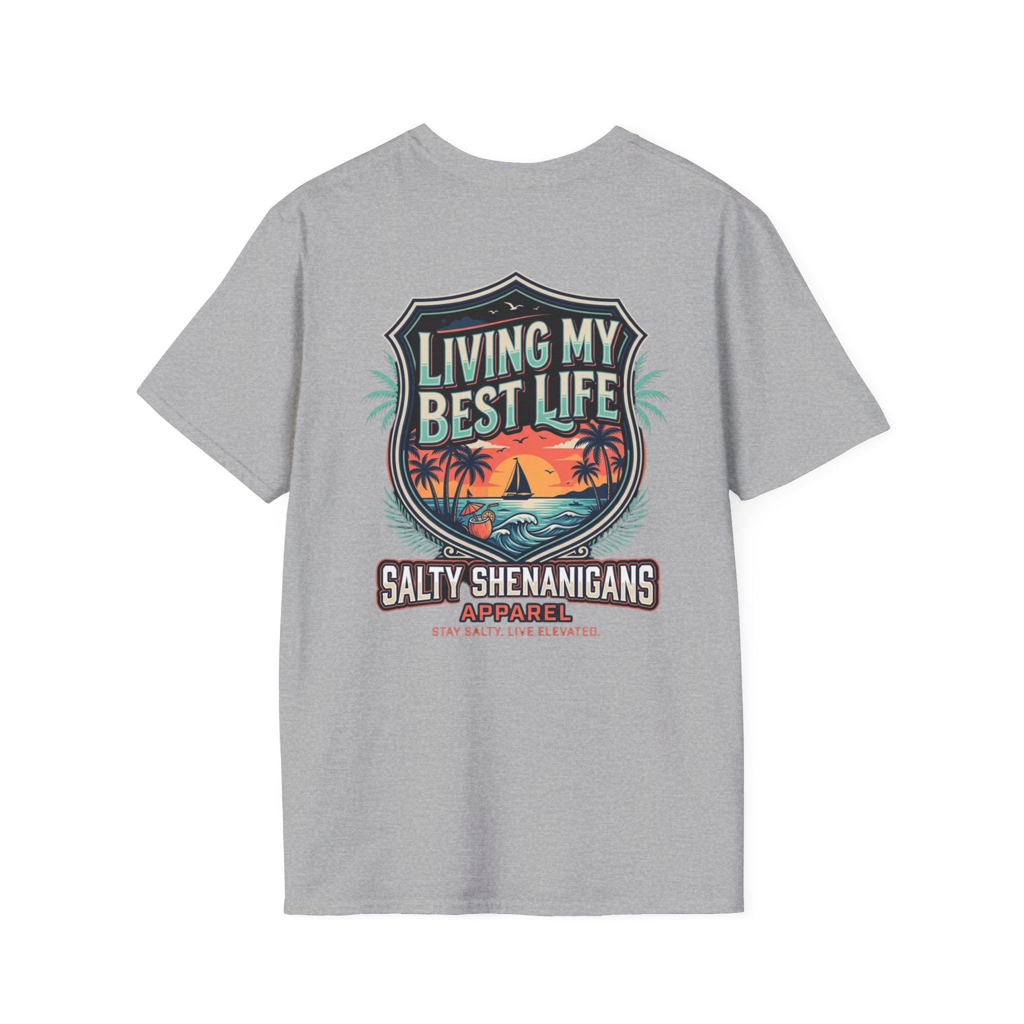 Living My Best Life Shirt | Beach Vacation Tee Printify