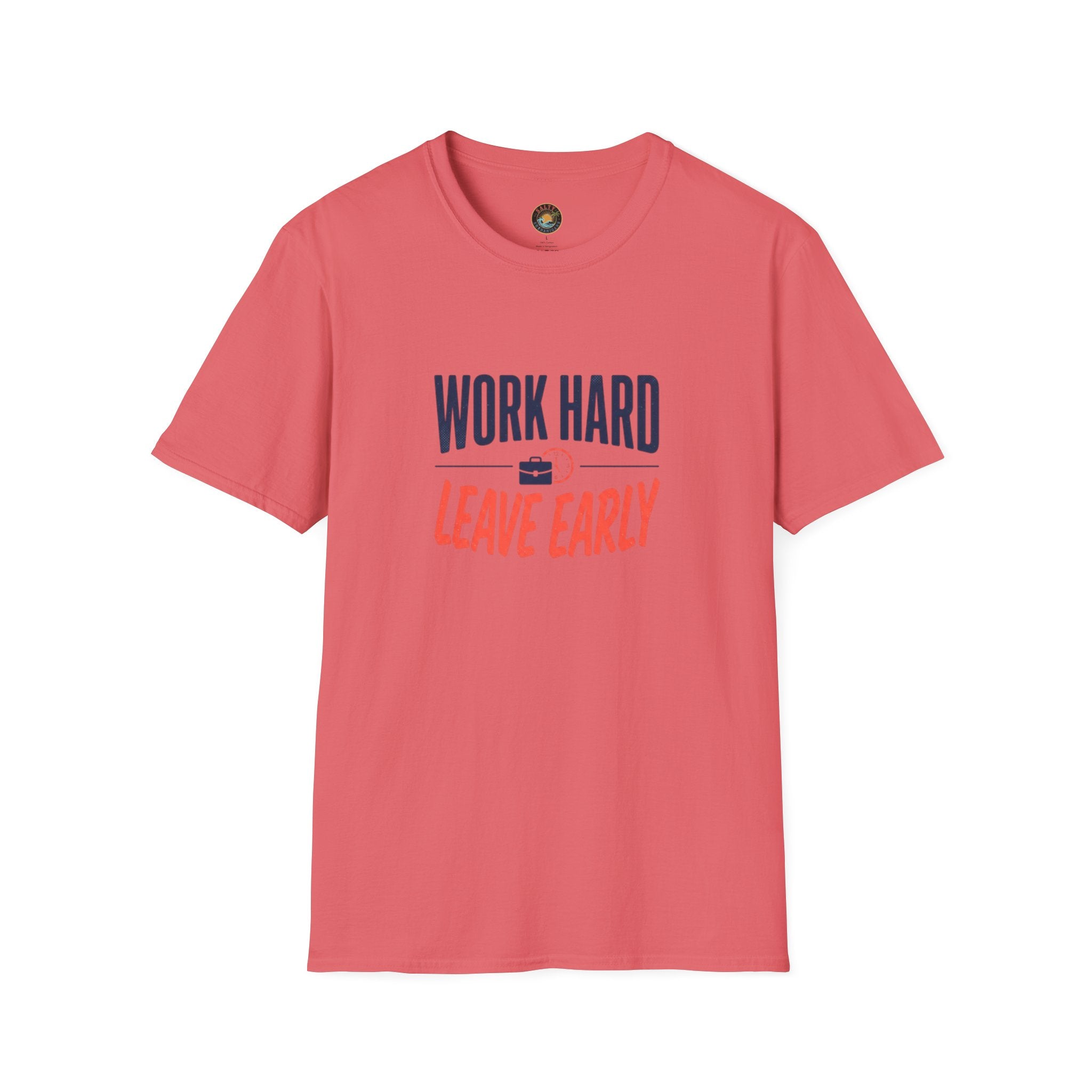 Work Hard Leave Early T-Shirt | Salty Shenanigans Funny Graphic Tee