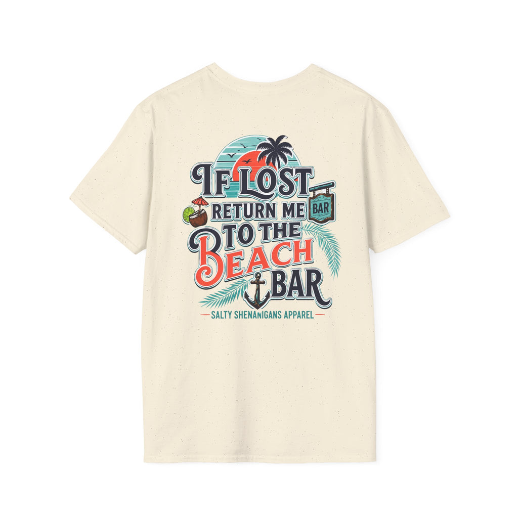 If Lost Return Me To The Beach Bar T-Shirt Printify