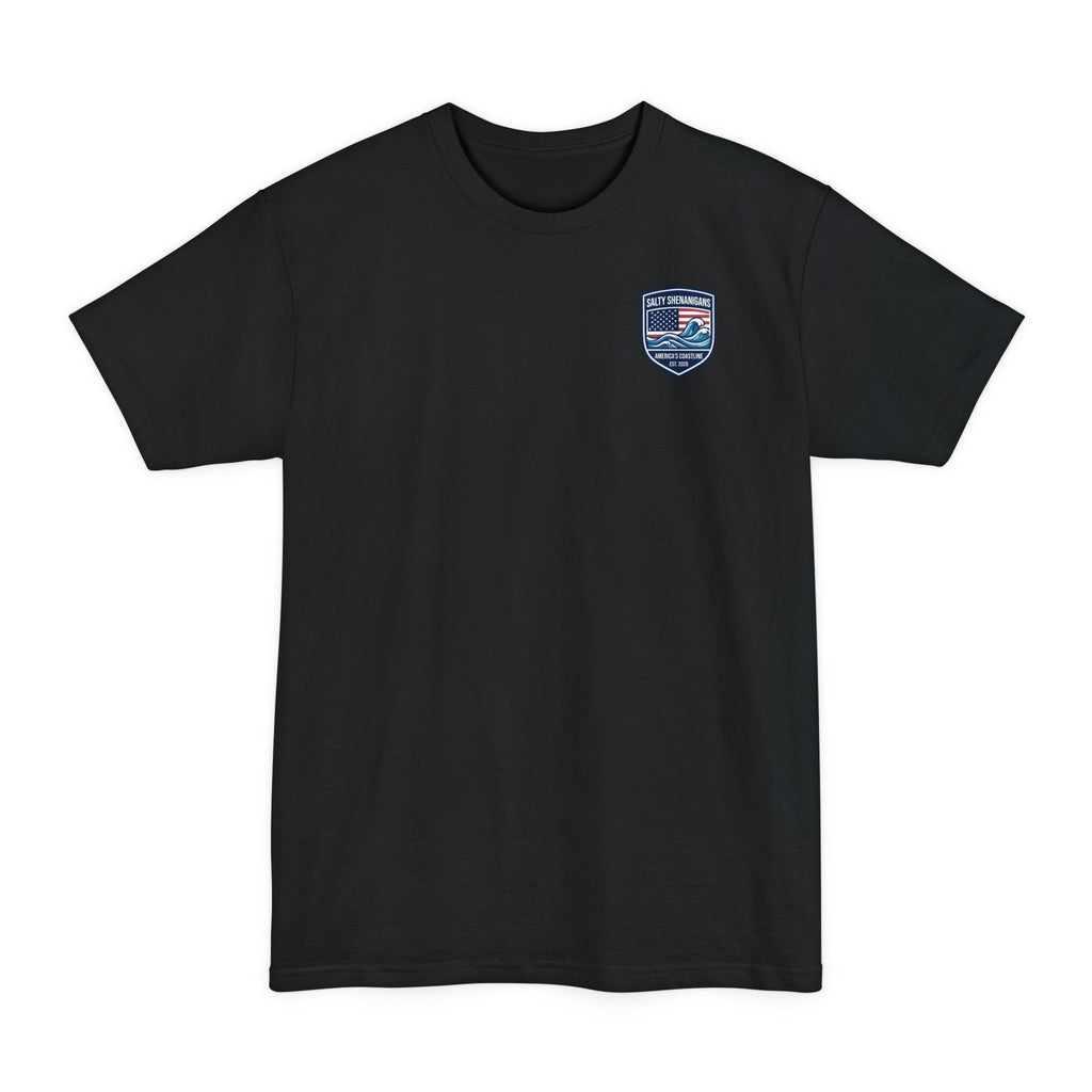 America 250th Anniversary 1776–2026 – Patriotic Coastal Tall Tee | Hanes Beefy-T Tall Printify