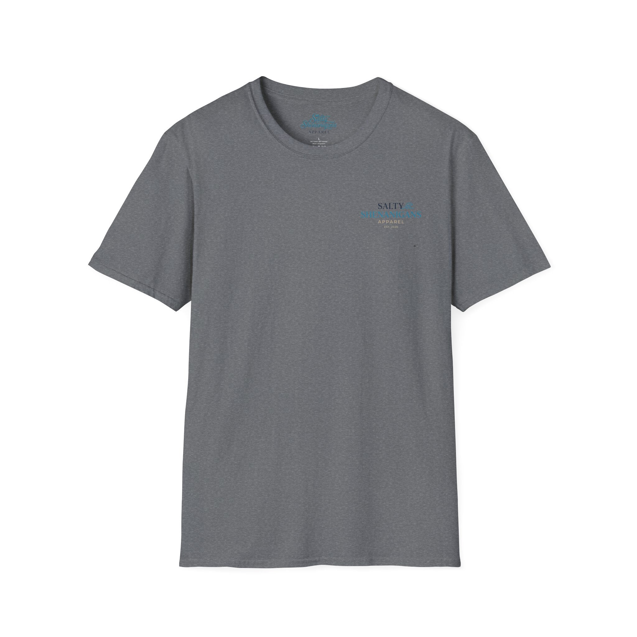 The Beach Is My Happy Place Tee | Coastal Beach Life T-Shirt | Salty Shenanigans Apparel Printify