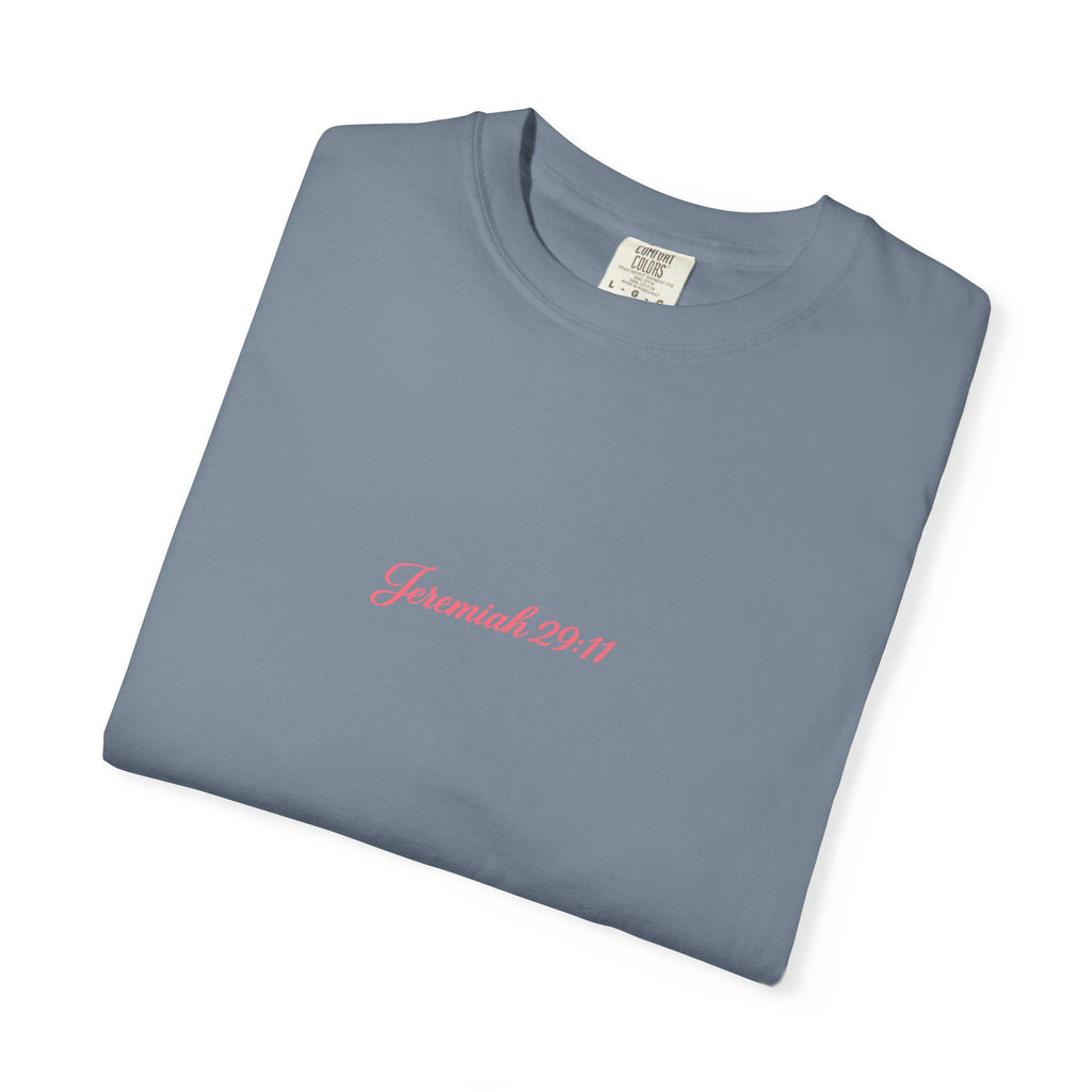 Scripted Scripture T‑Shirt — “For I know the plans I have for you” Inspirational Tee Printify
