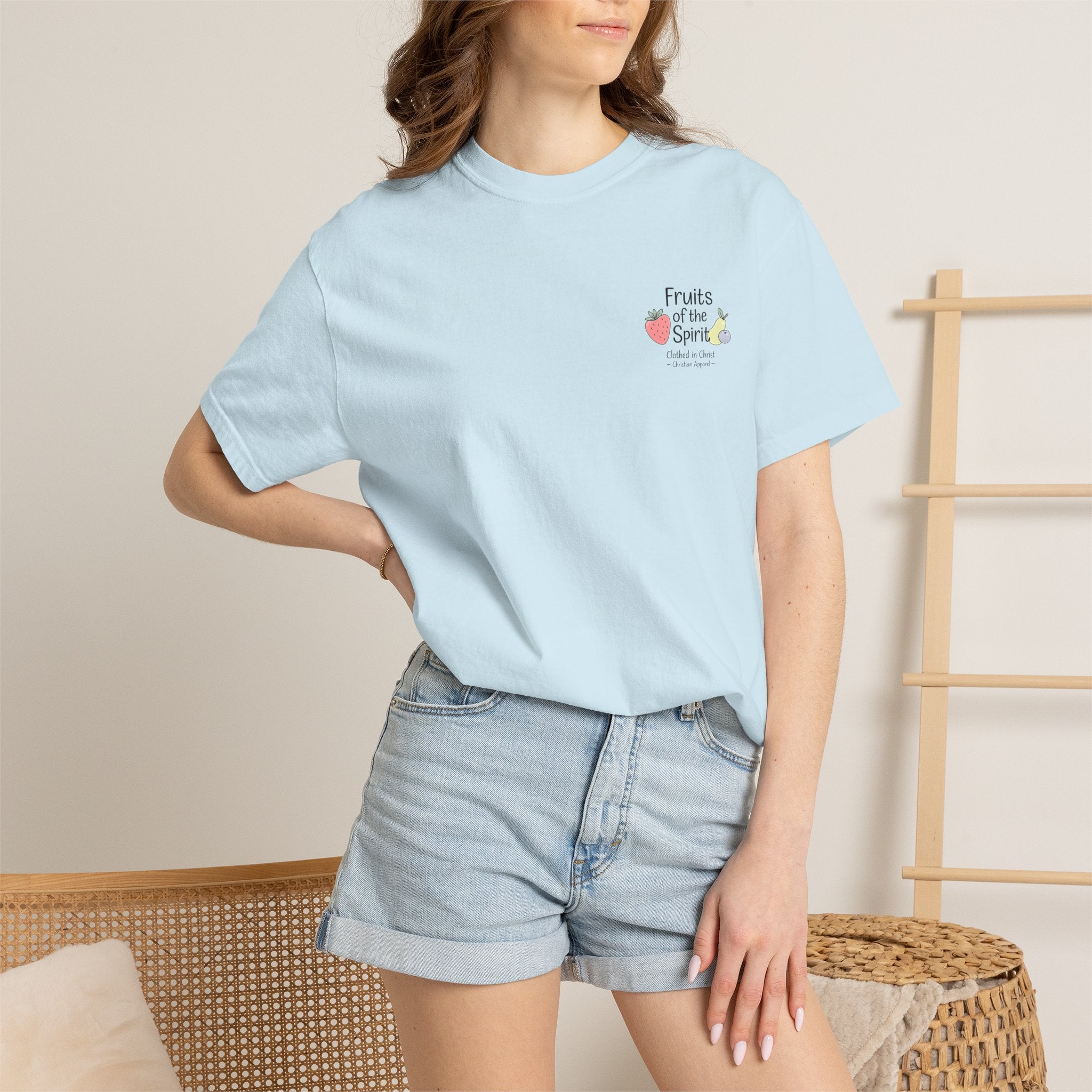 Fruits of the Spirit T‑Shirt — Colorful Fruit Faith Graphic Tee Printify