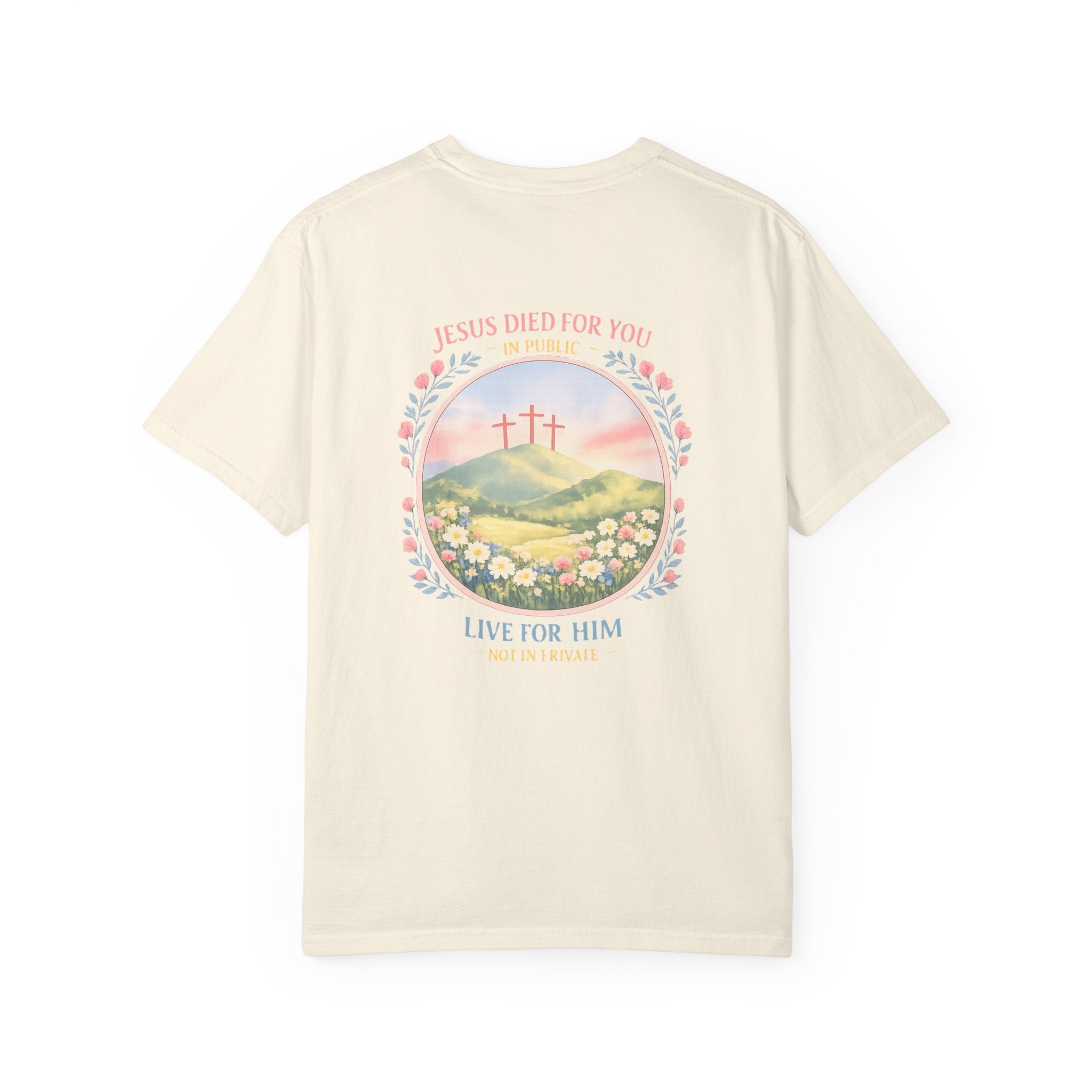 Clothed In Christ -Christian T-Shirt — "Jesus Died For You, Live For Him" Graphic Tee Printify