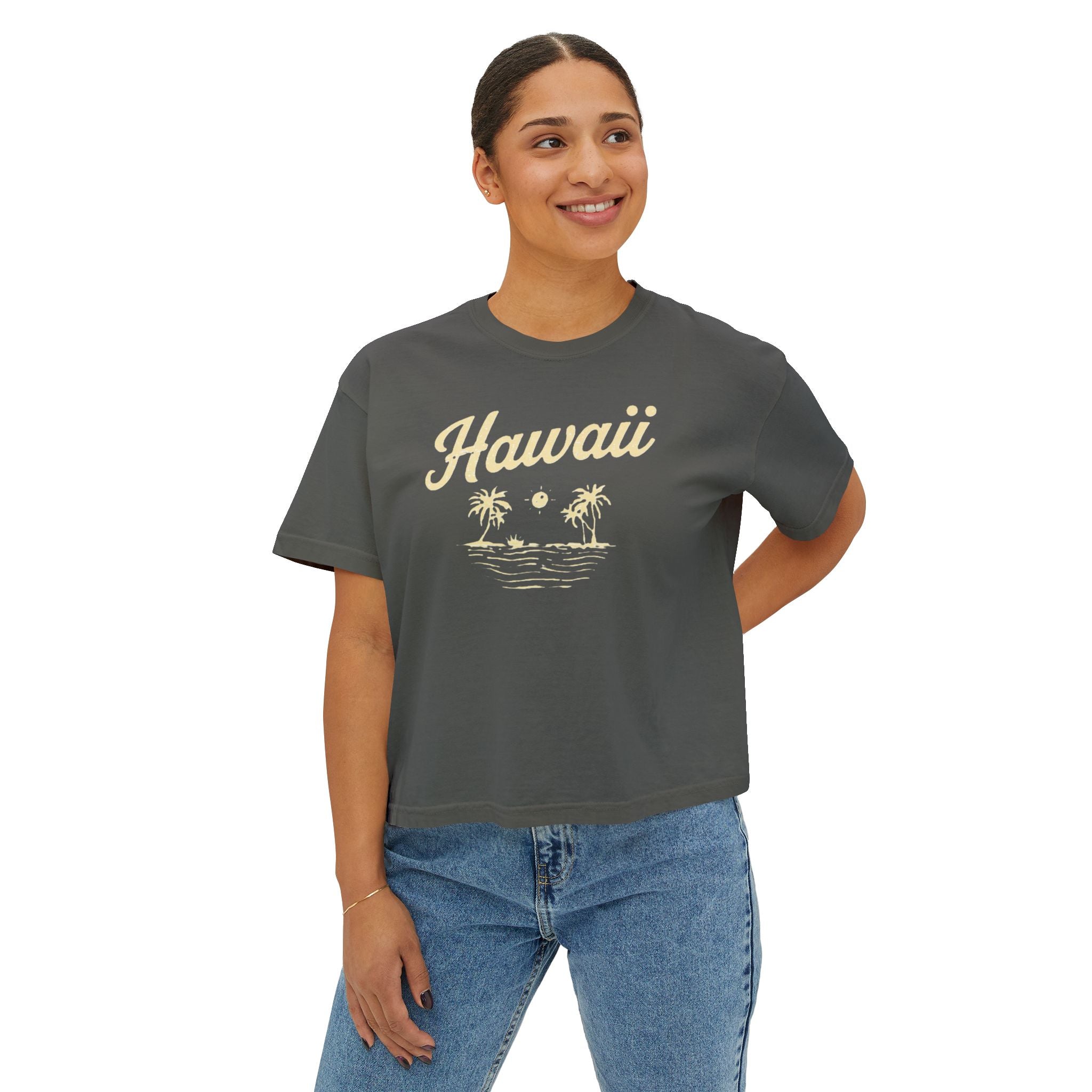 Hawaii Women's Boxy Tee — Salty Shenanigans