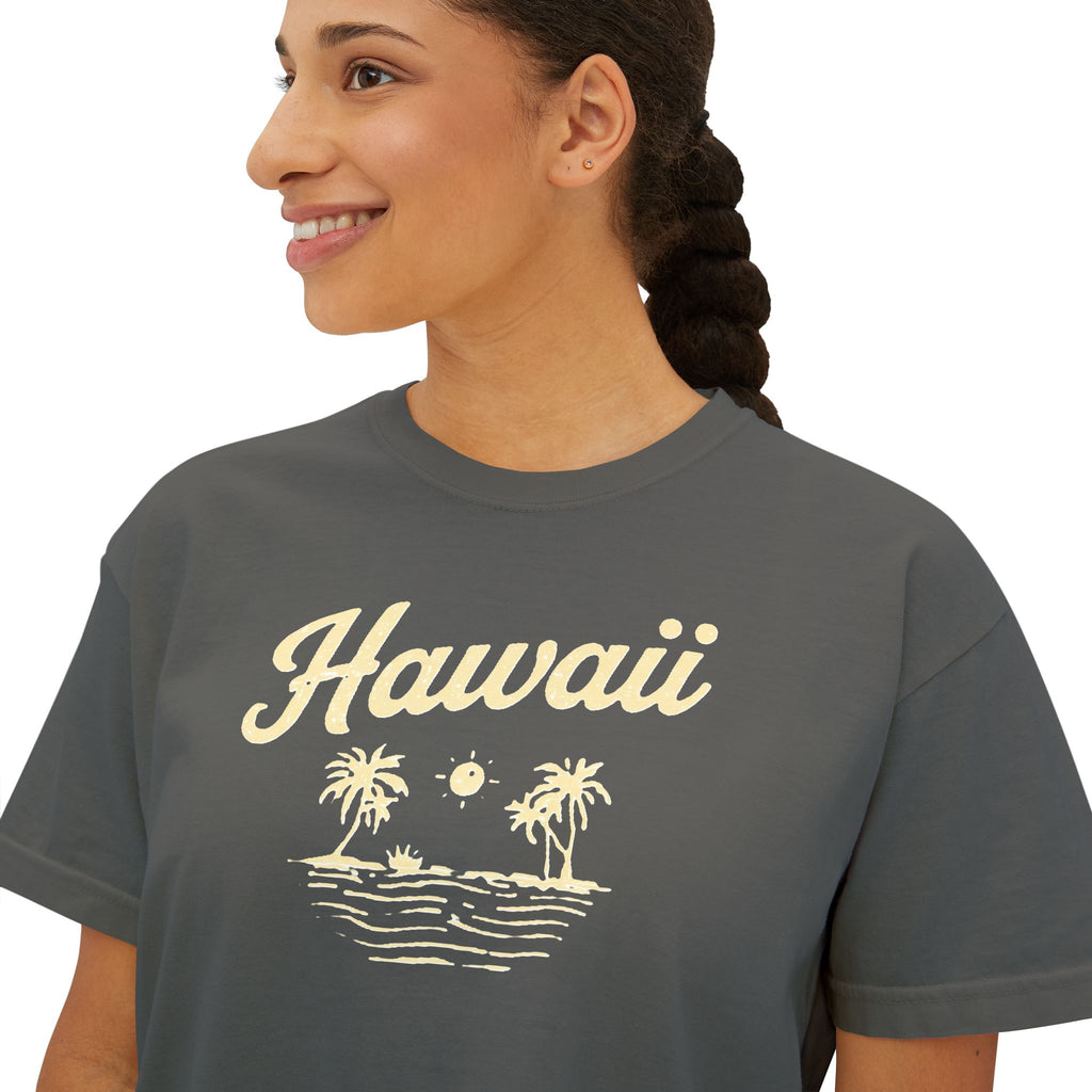 Hawaii Women's Boxy Tee — Salty Shenanigans