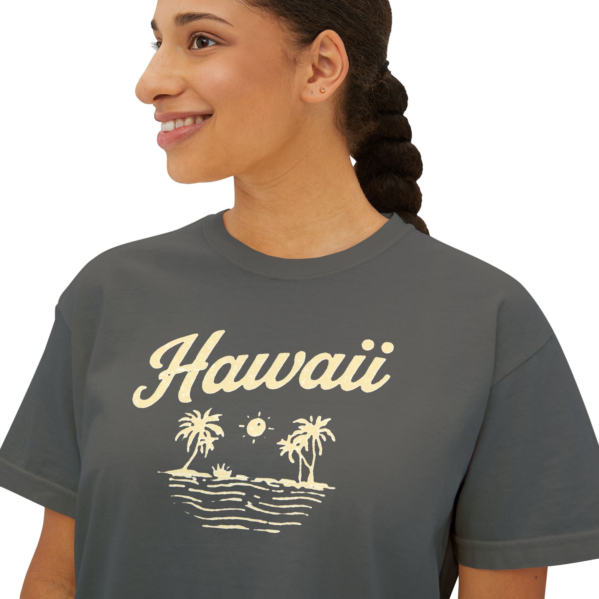 Hawaii Women's Boxy Tee — Salty Shenanigans