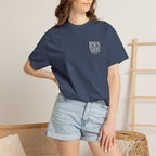 Jesus Saves T-Shirt — Minimal Embossed Religious Tee Printify