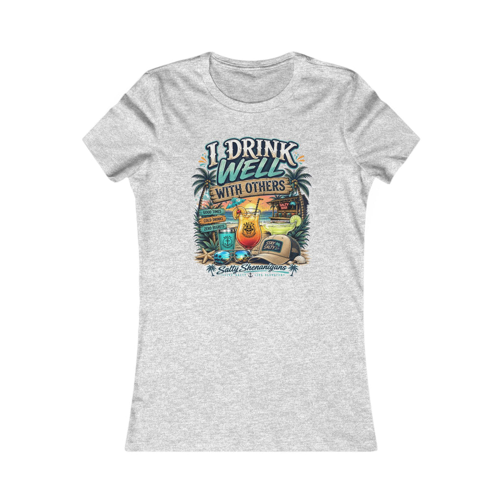 I Drink Well With Others Women's Bella+Canvas Fitted Tee Printify