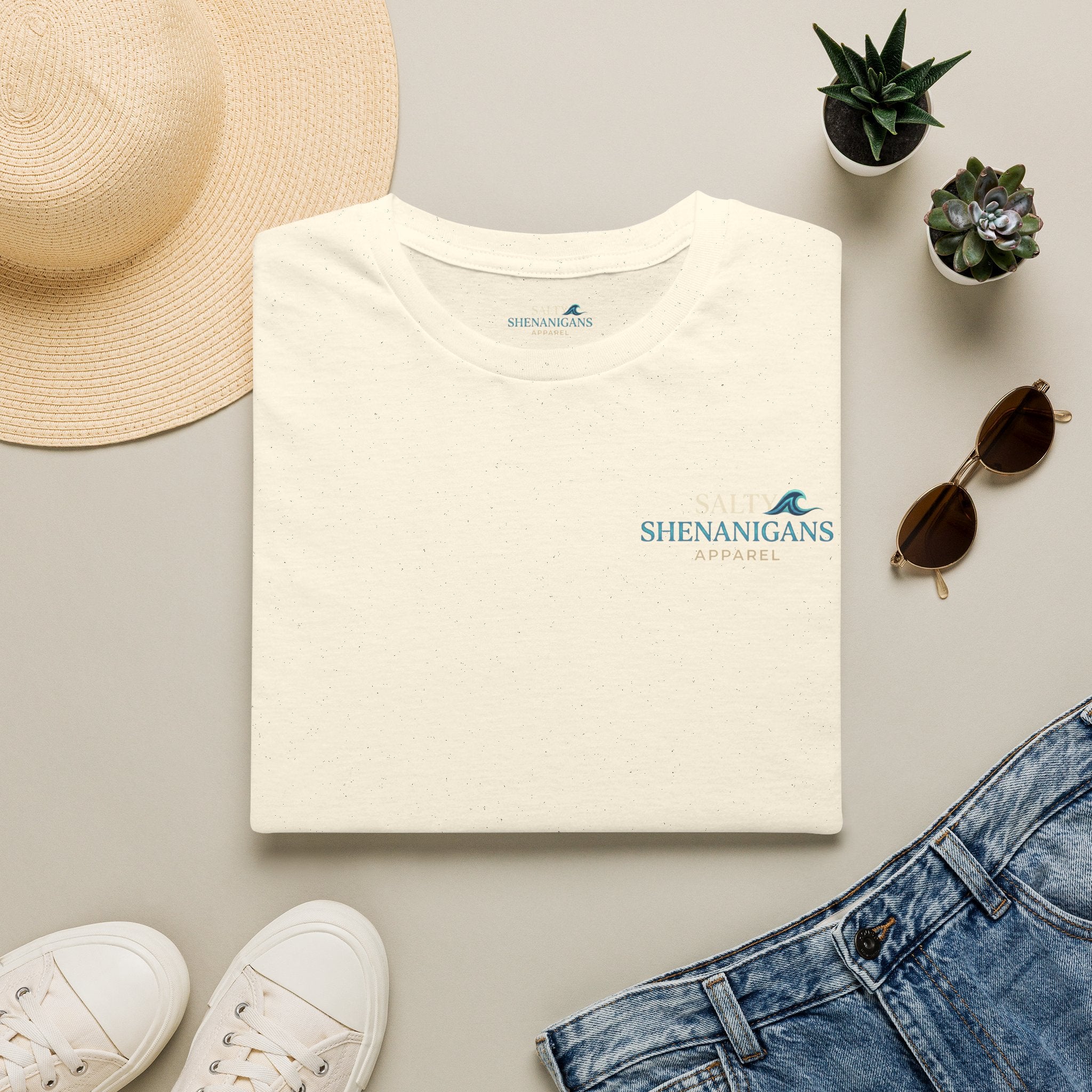 Mentally At The Beach Beach Bar T-Shirt | Premium Coastal Apparel Printify