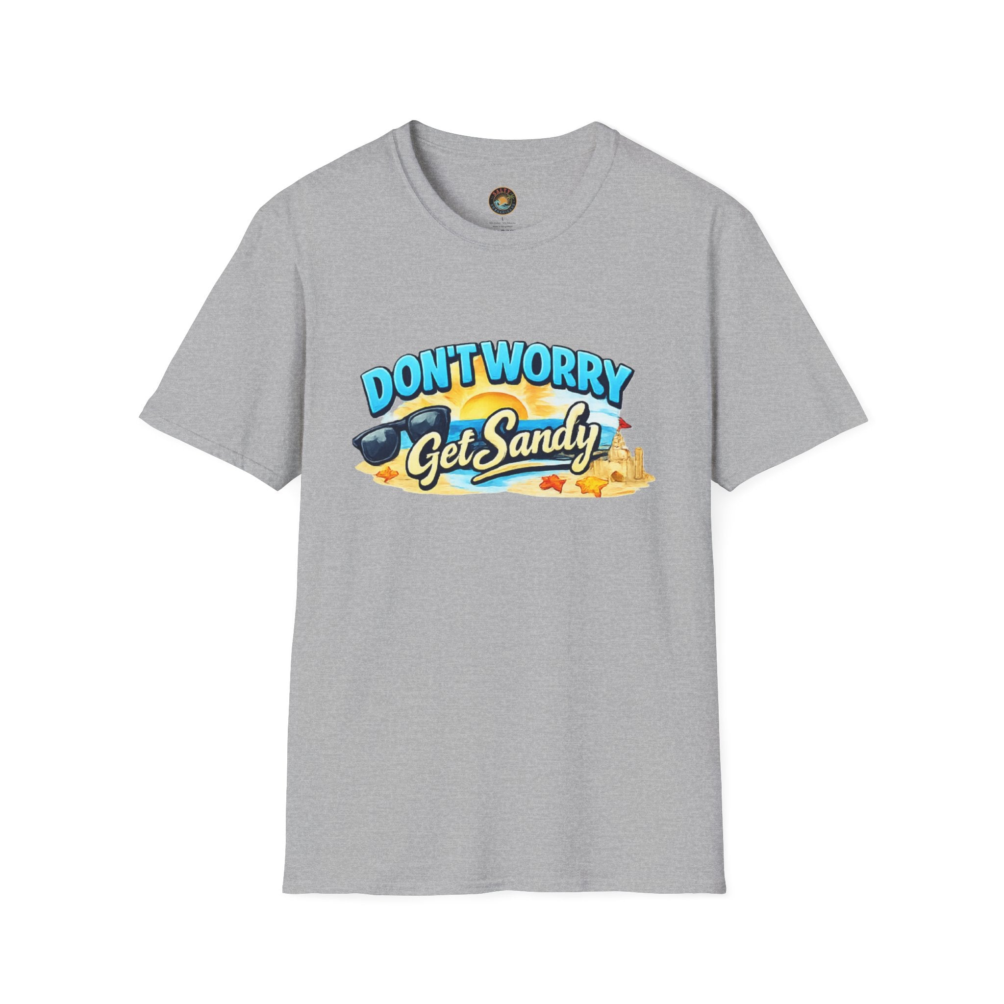 Don't Worry, Get Sandy T-Shirt | Salty Shenanigans Funny Beach Tee