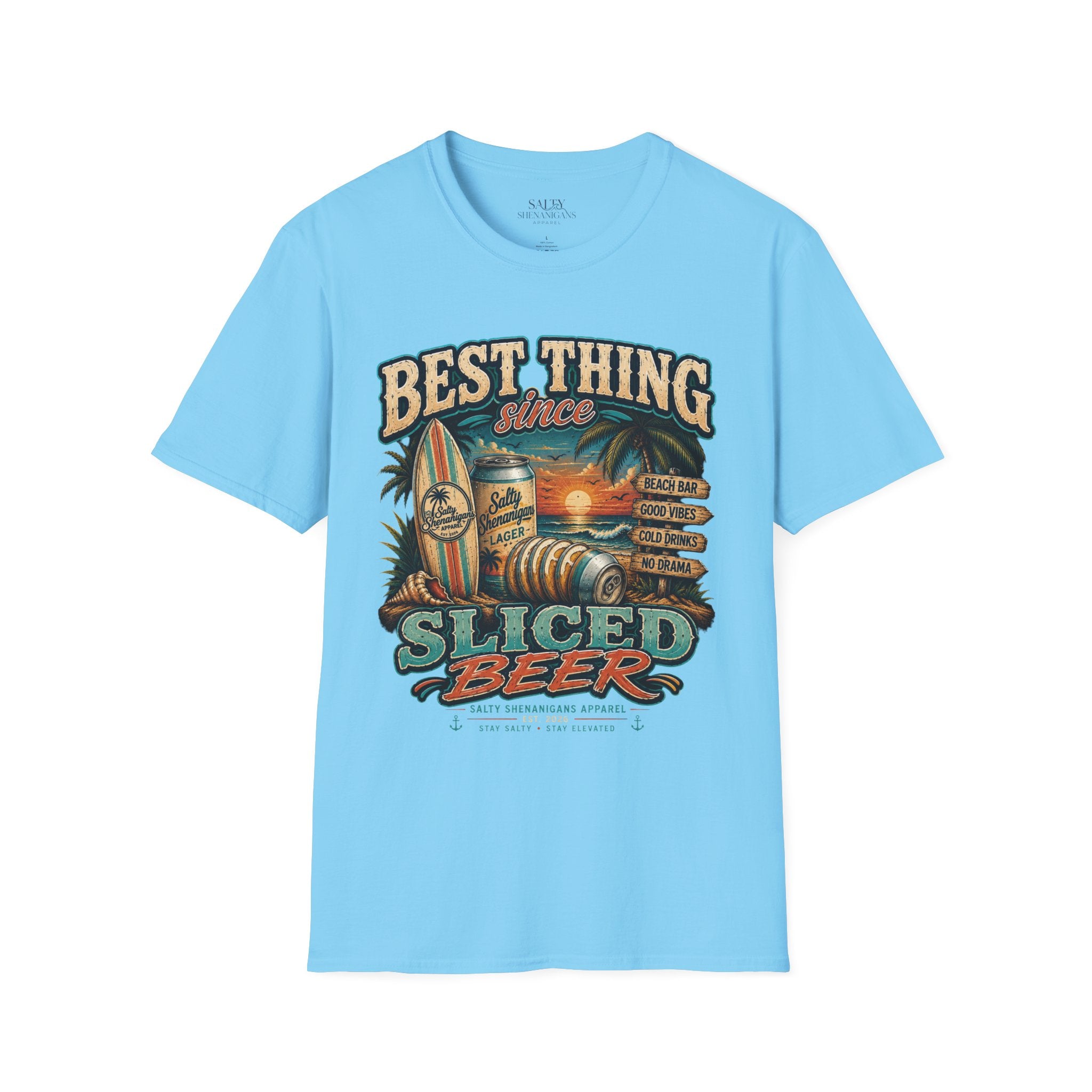 Best Thing Since Sliced Beer T-Shirt | Funny Beach Beer Shirt Printify
