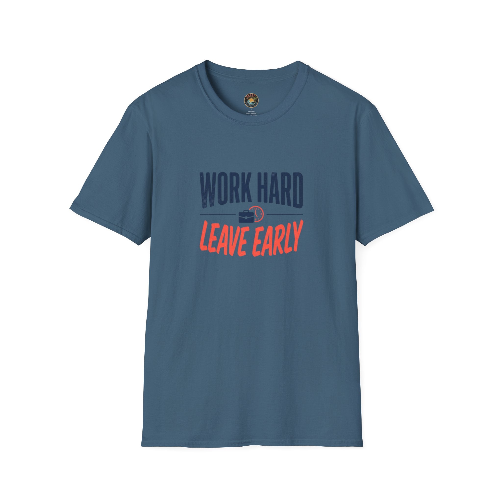 Work Hard Leave Early T-Shirt | Salty Shenanigans Funny Graphic Tee