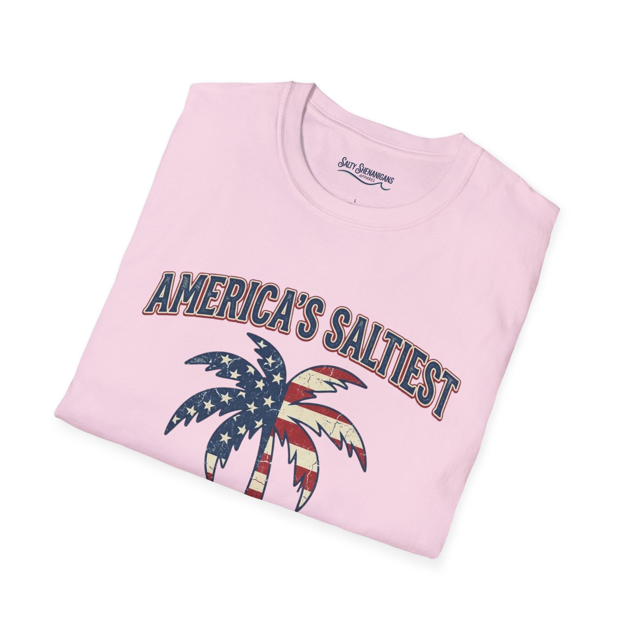 America's Saltiest Patriotic Palm Tree T-Shirt Printify