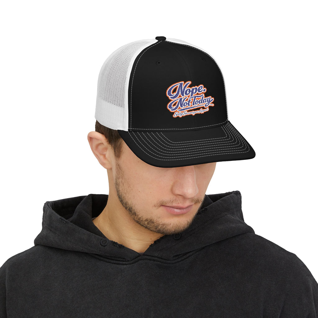 Nope. Not Today. Snapback Trucker Hat | Premium Coastal Mesh Cap Printify