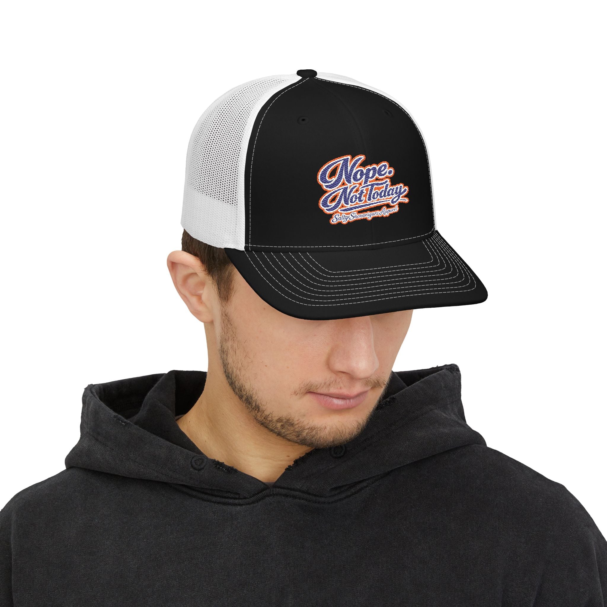 Nope. Not Today. Snapback Trucker Hat | Premium Coastal Mesh Cap Printify