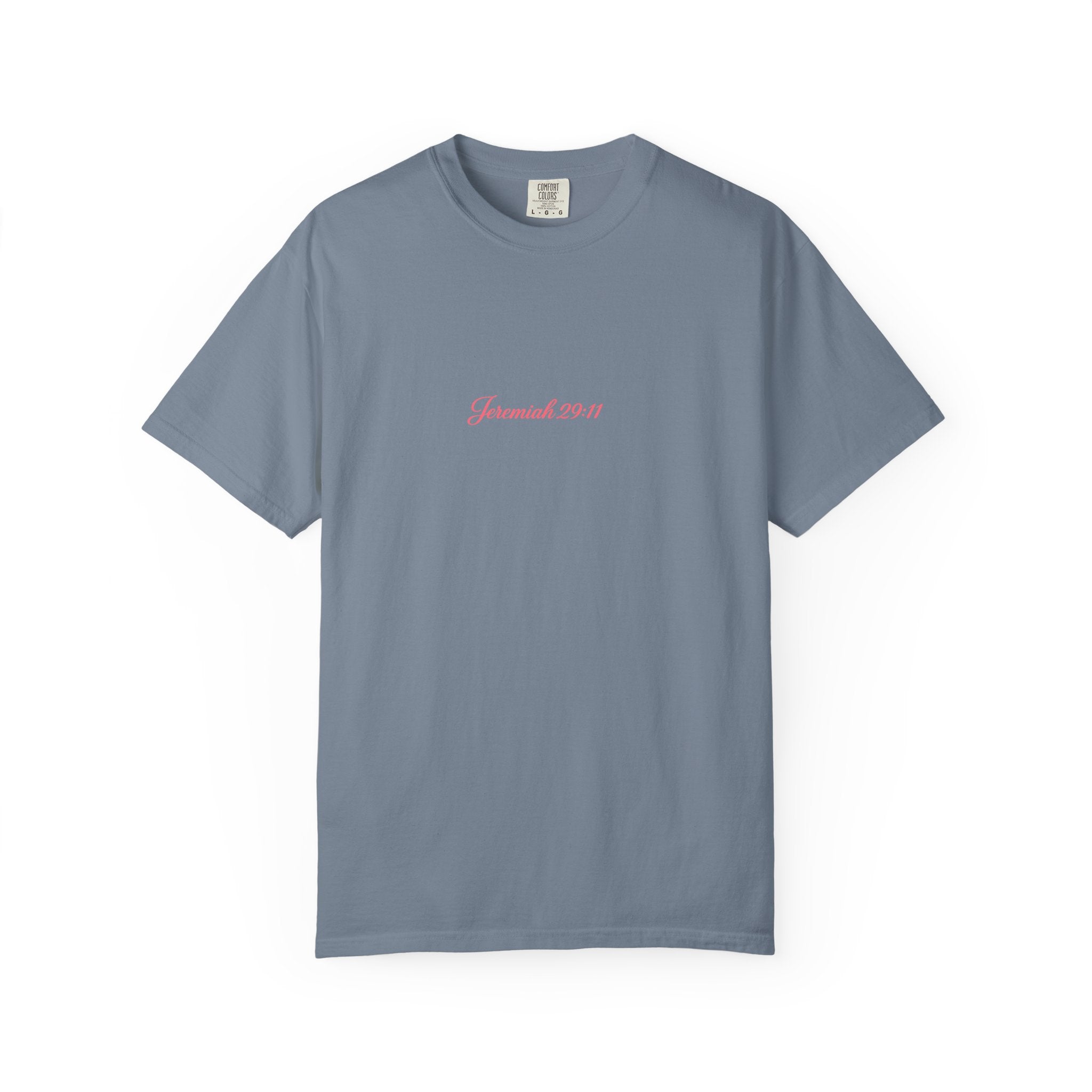 Scripted Scripture T‑Shirt — “For I know the plans I have for you” Inspirational Tee Printify