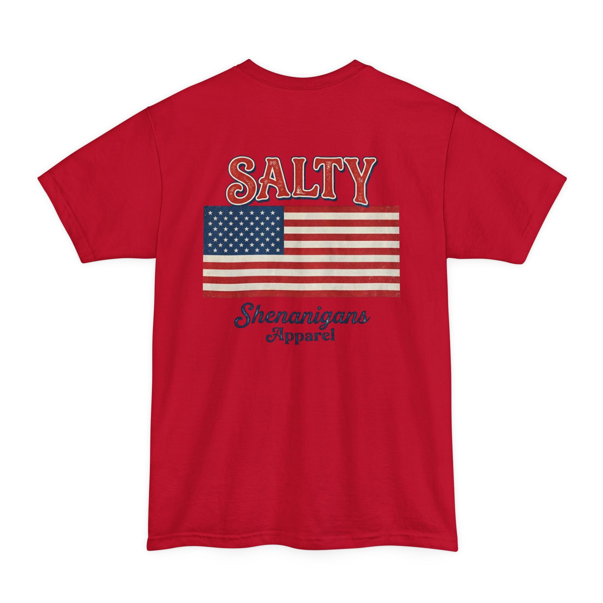 American Flag T-Shirt — Salty Shenanigans Apparel Patriotic Tee Printify