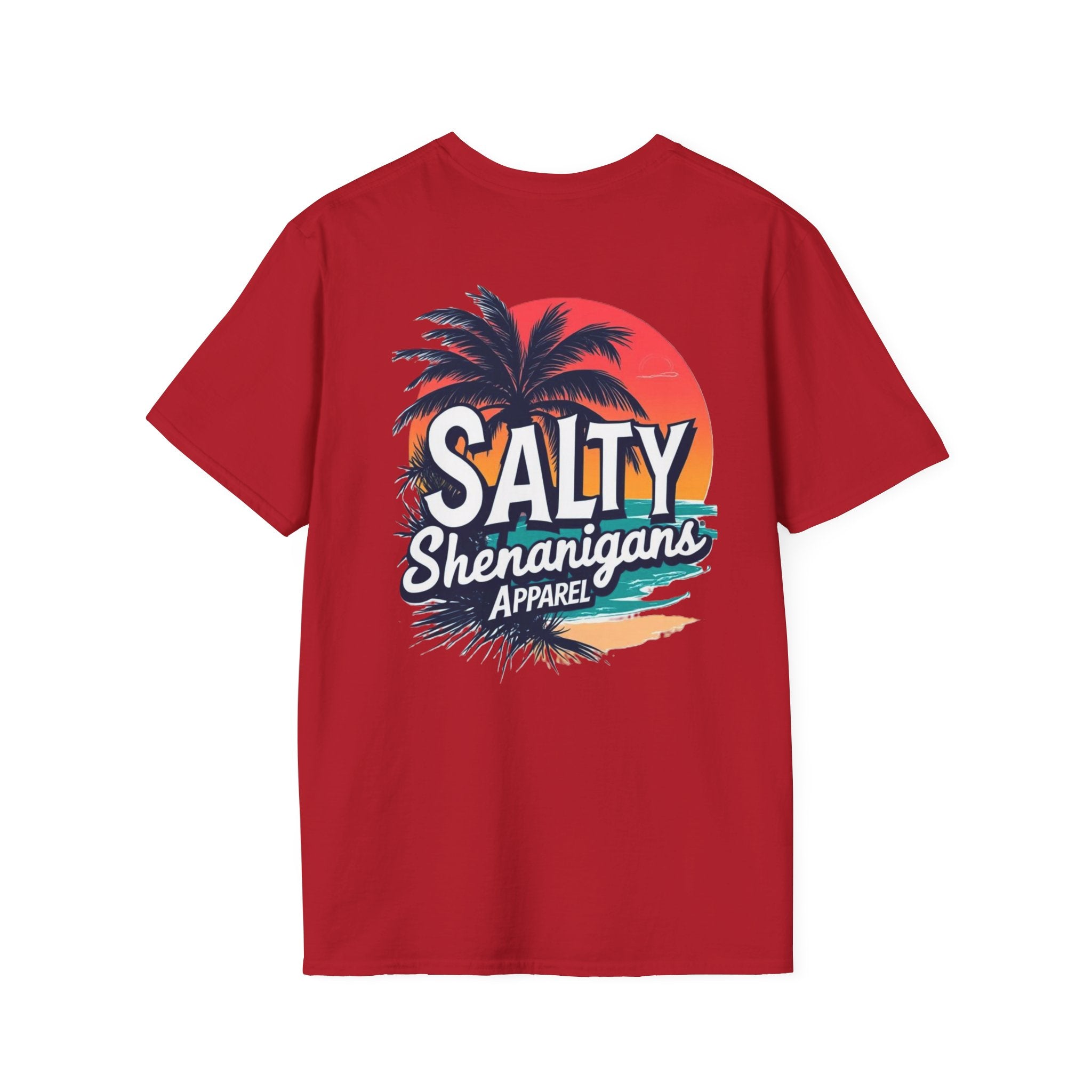 Salty Shenanigans Apparel Beach Palm T-Shirt Printify