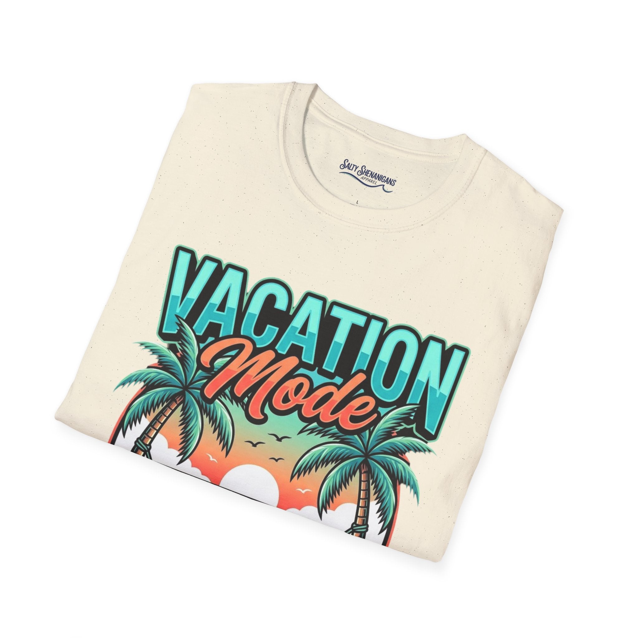 Vacation Mode Sunset Hammock Beach Tee Printify