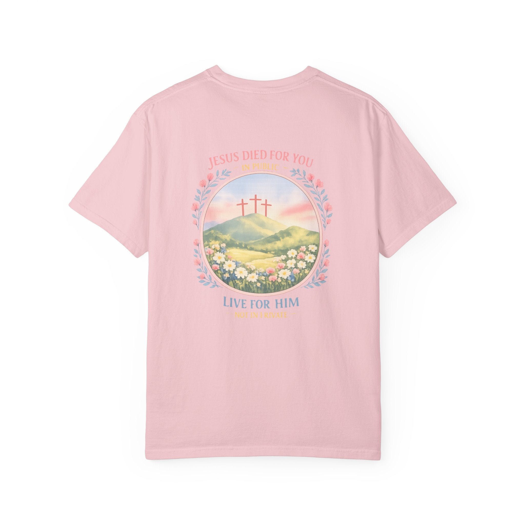 Clothed In Christ -Christian T-Shirt — "Jesus Died For You, Live For Him" Graphic Tee Printify