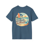 Work Hard Leave Early T-Shirt | Salty Shenanigans Funny Graphic Tee Printify
