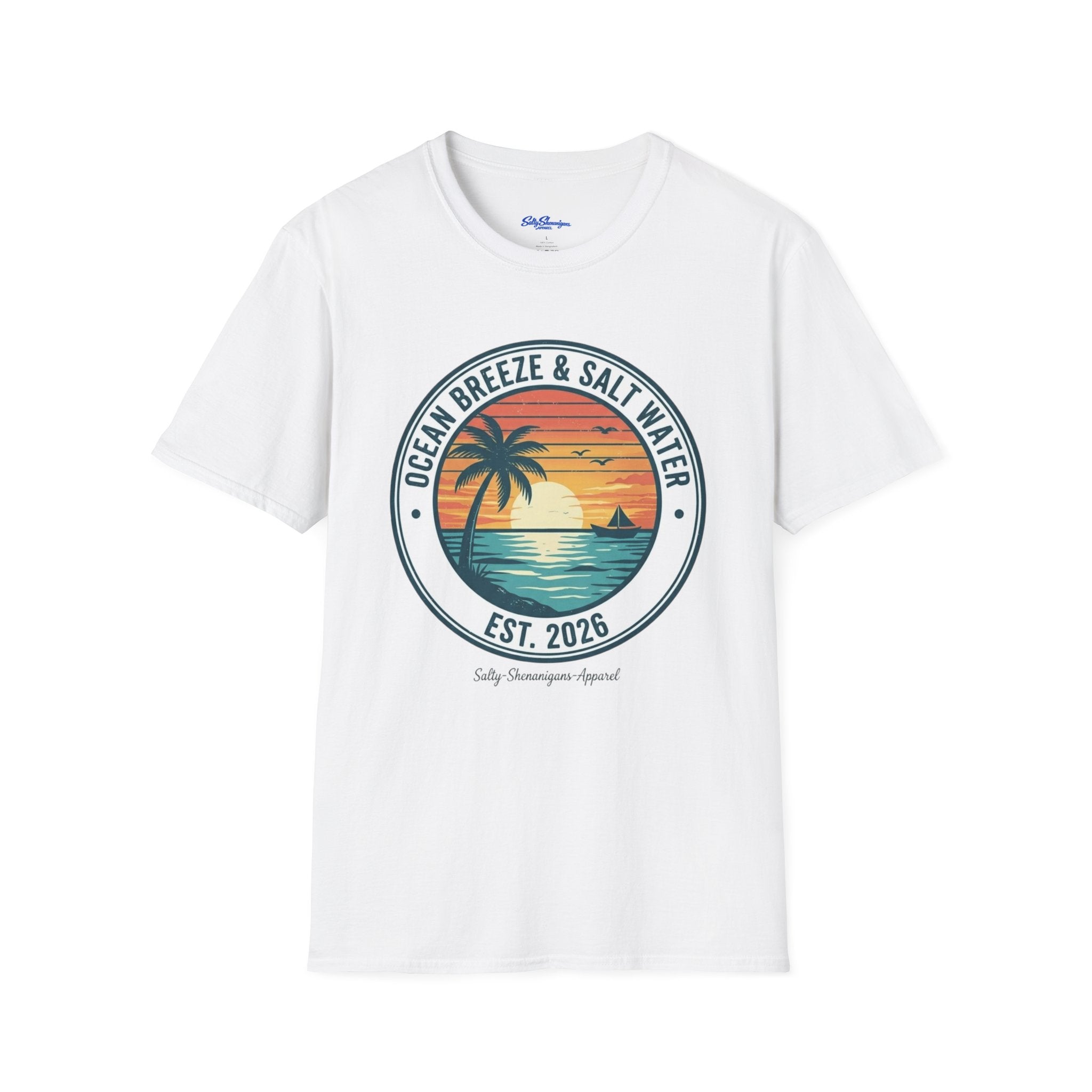 Copy of Salty Shenanigans Apparel Ocean Breeze & Salt Water T-Shirt Printify