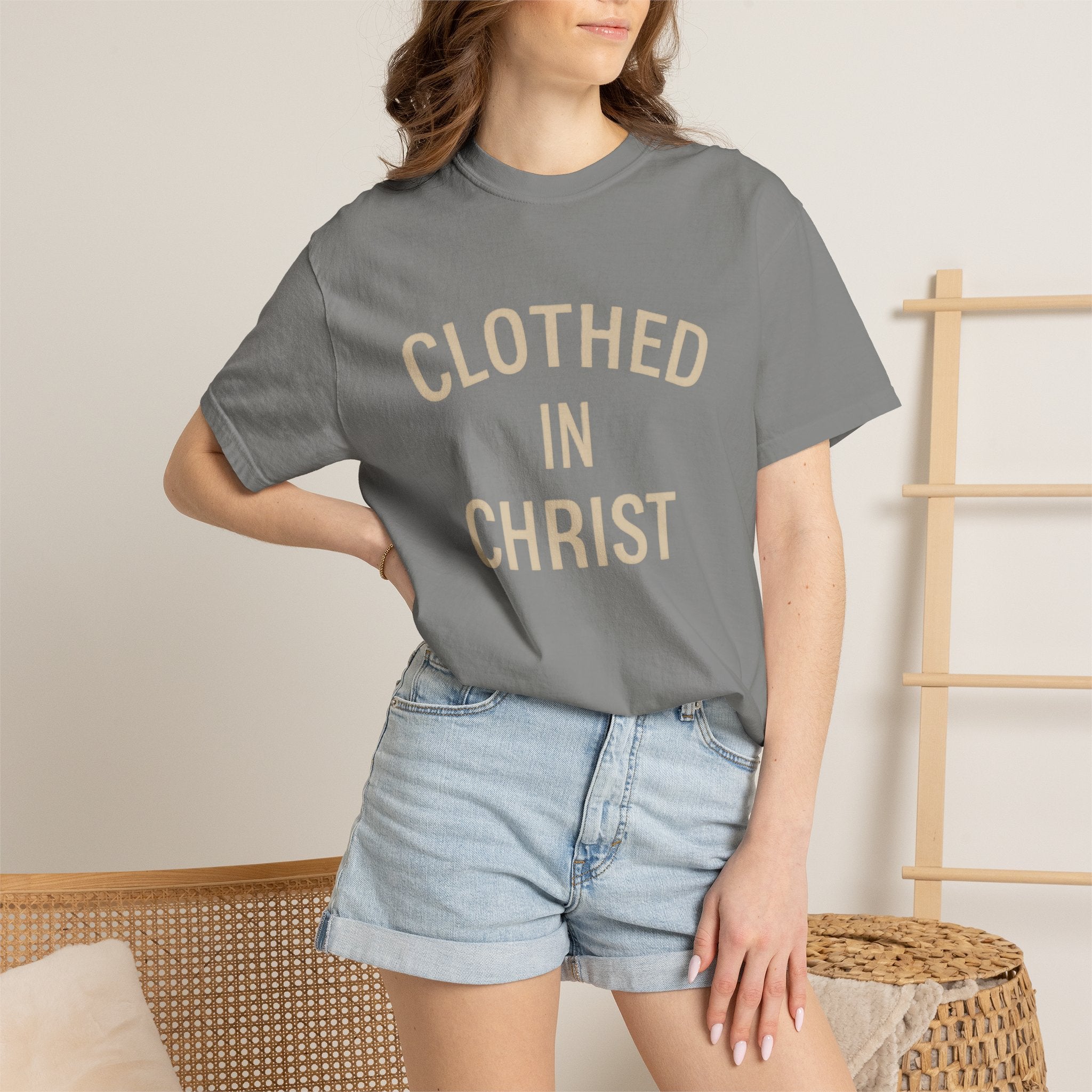 Clothed in Christ T-Shirt — Faith-Based Christian Tee Printify