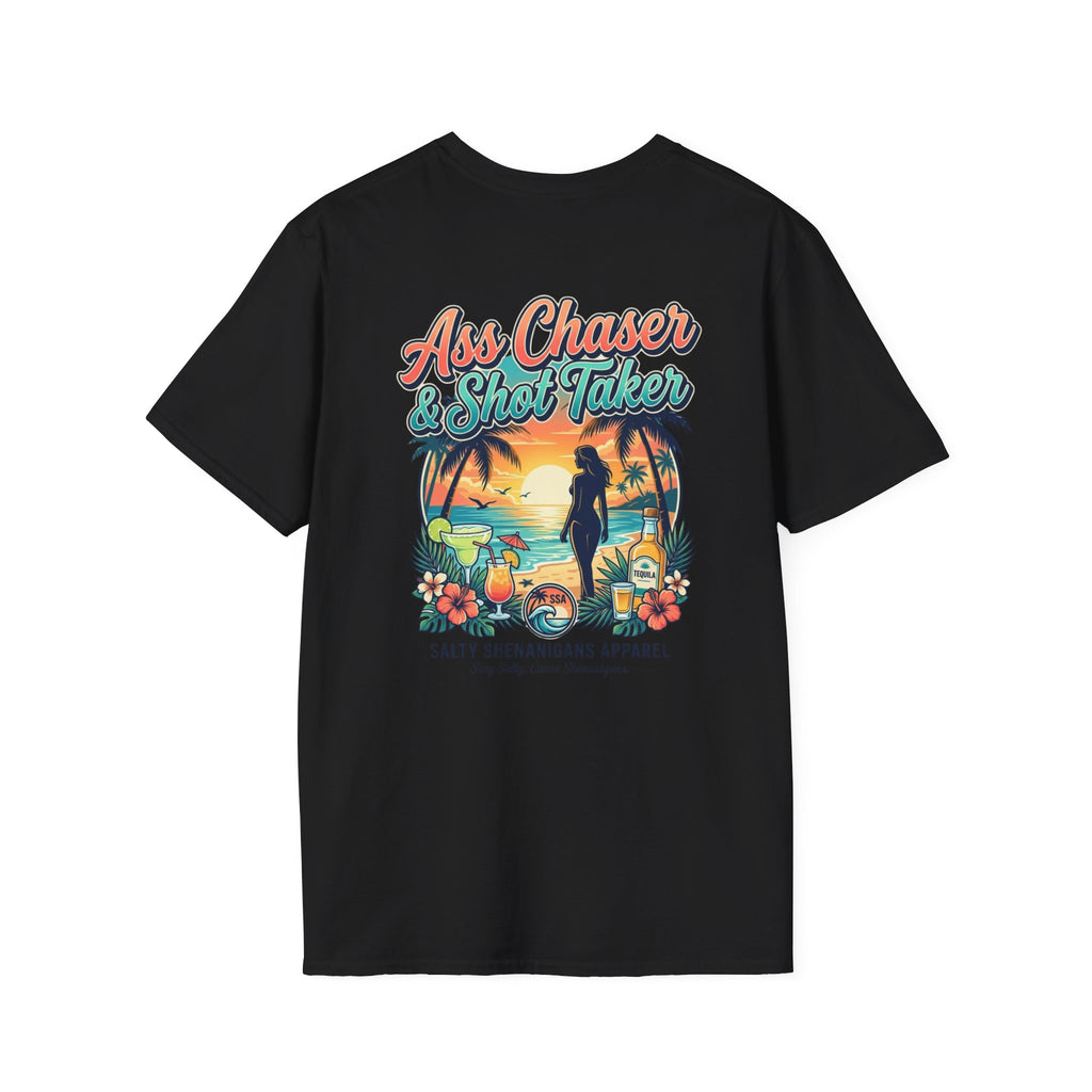 Ass Chaser & Shot Taker Coastal Graphic Tee Printify