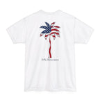 Tall American Flag Palm — Salty Shenanigans Apparel Patriotic Tee Printify